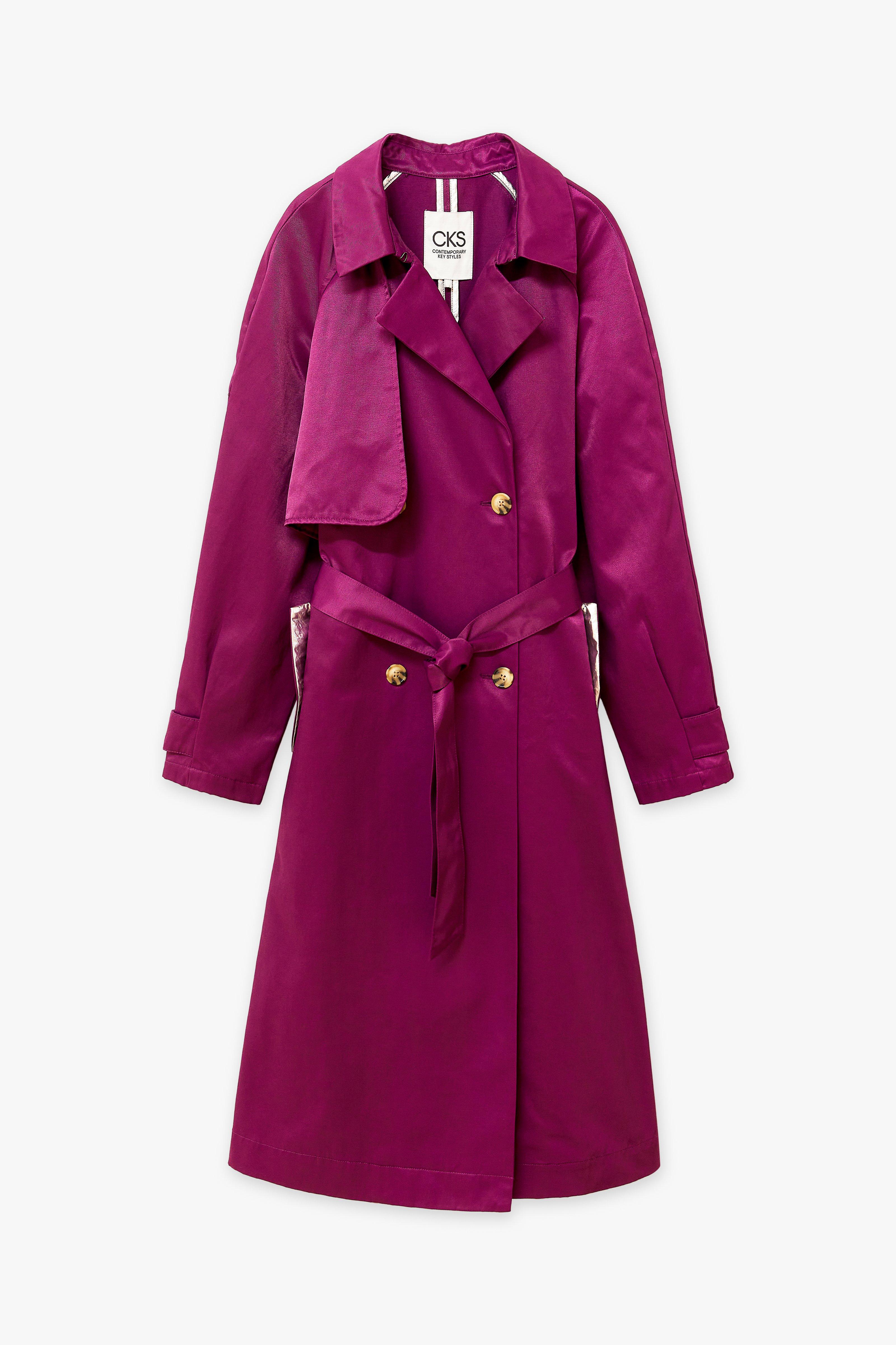 CKS Dames - COLE - imperméable long - violet