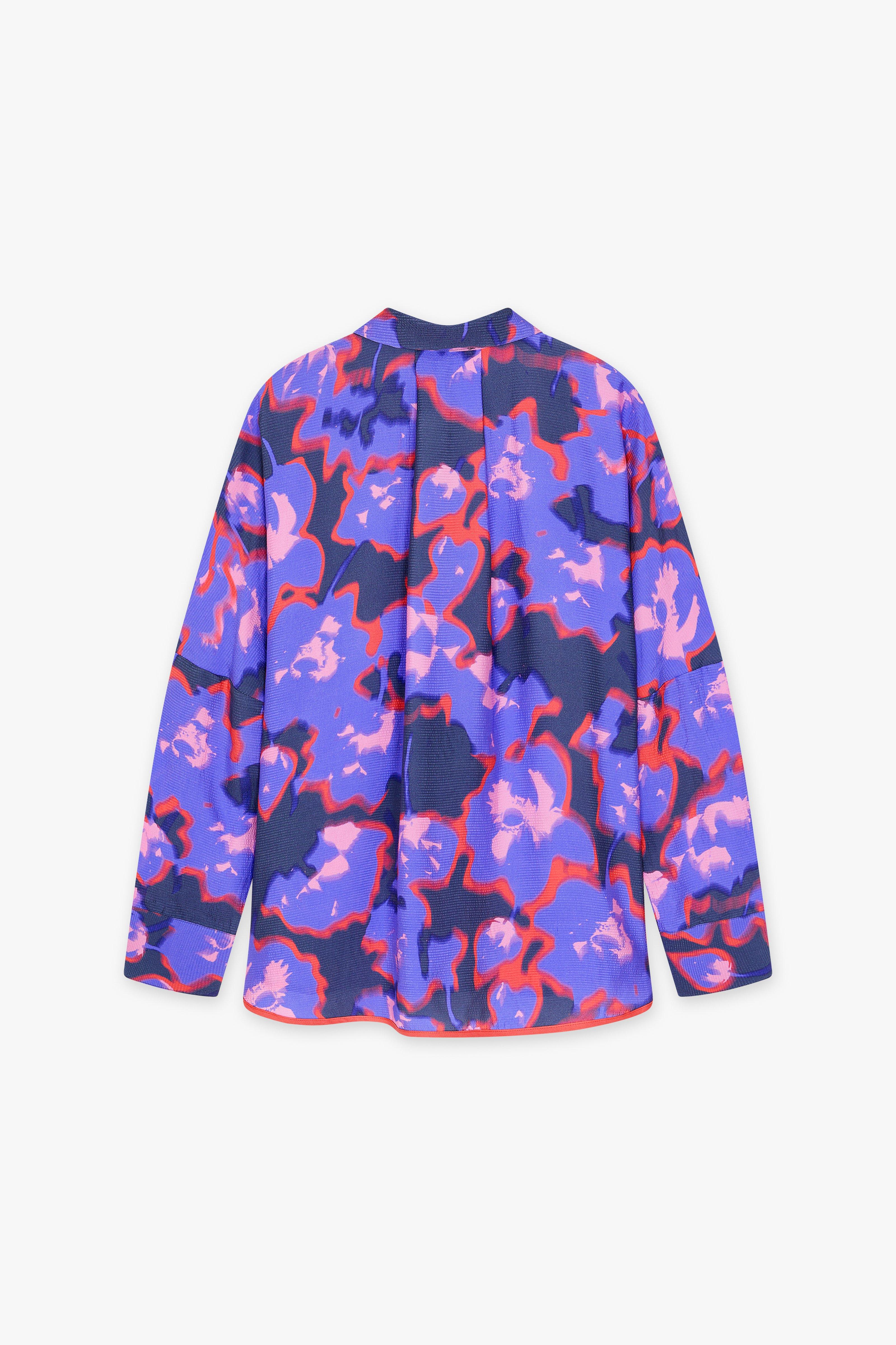 CKS Dames - BLOSSOM - Bluse Kurze Ärmel - Dunkelgrau