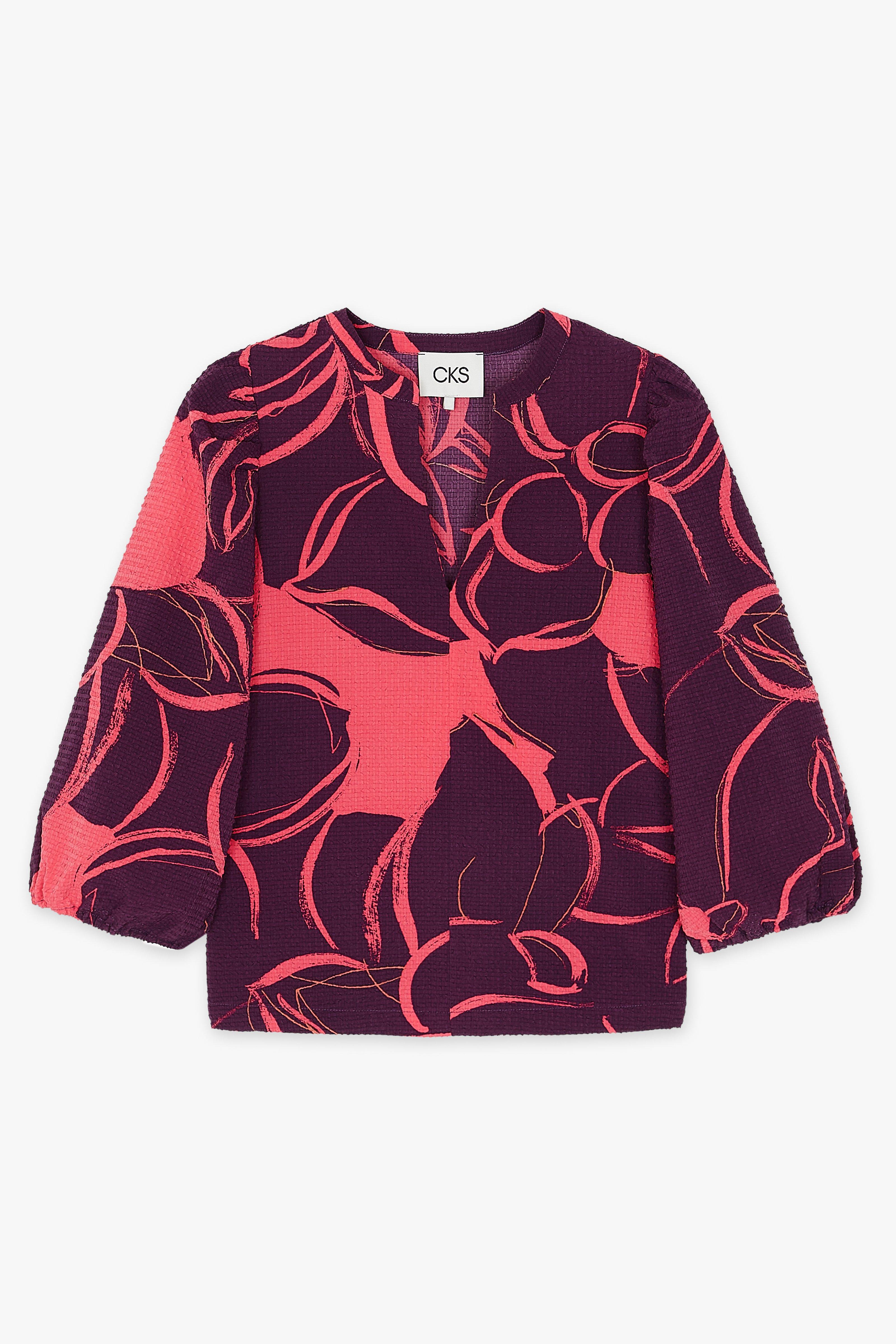 CKS Dames - BULANI - Bluse Kurze Ärmel - Rot