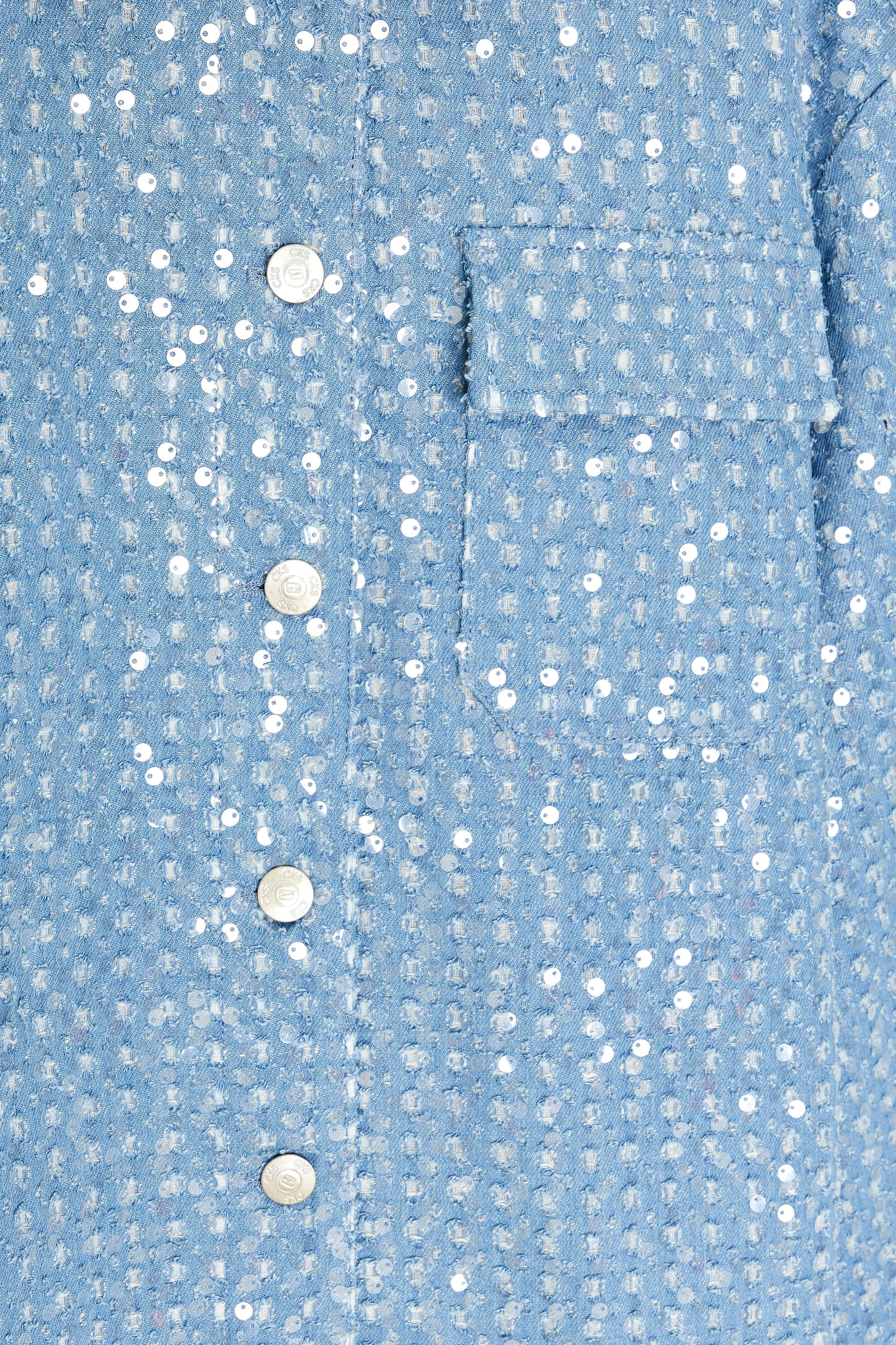 CKS Dames - COSMA - veste fantaisie - bleu clair