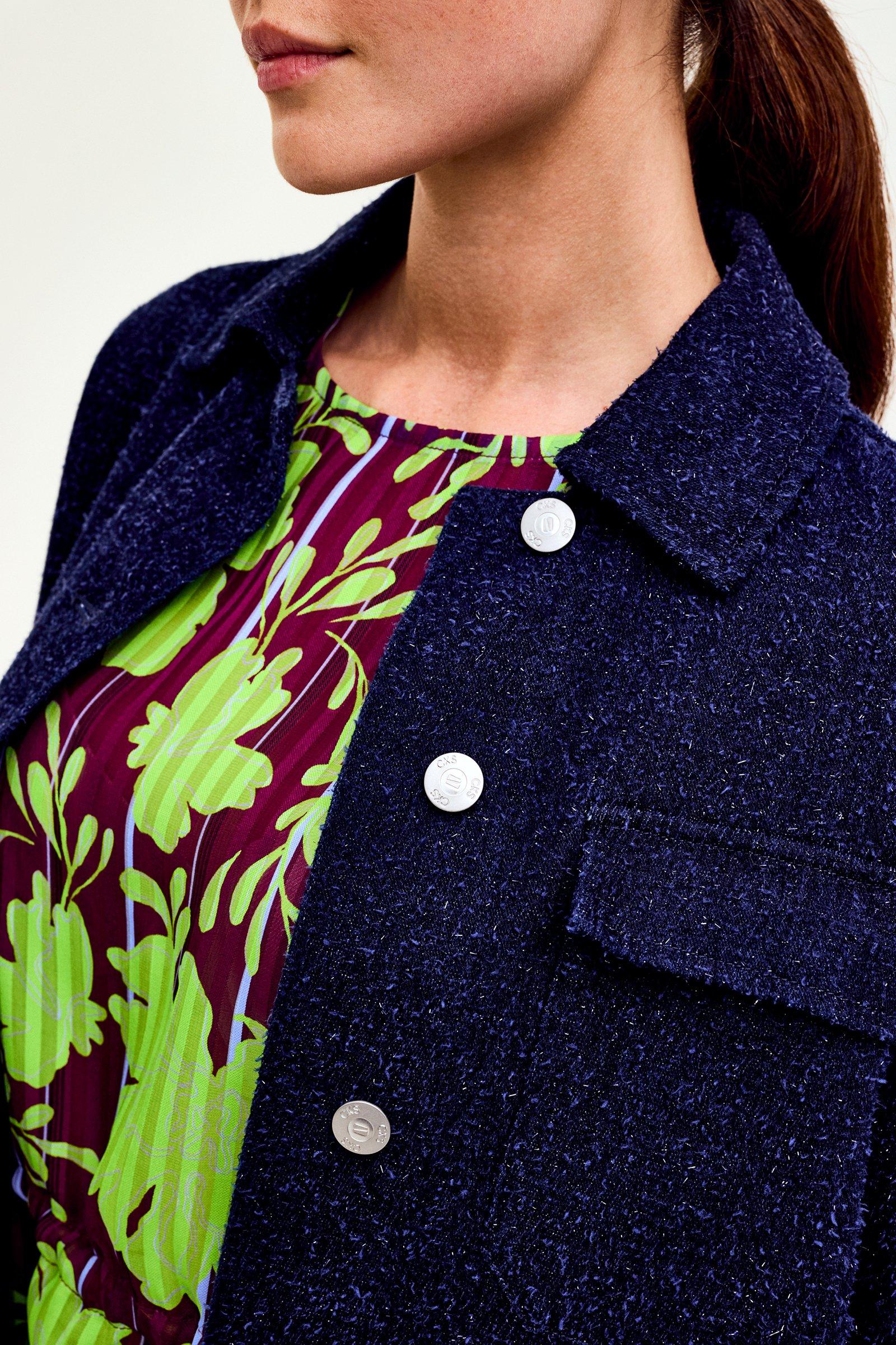 CKS Dames - COSMA - Jacke Fantasy - Dunkelblau