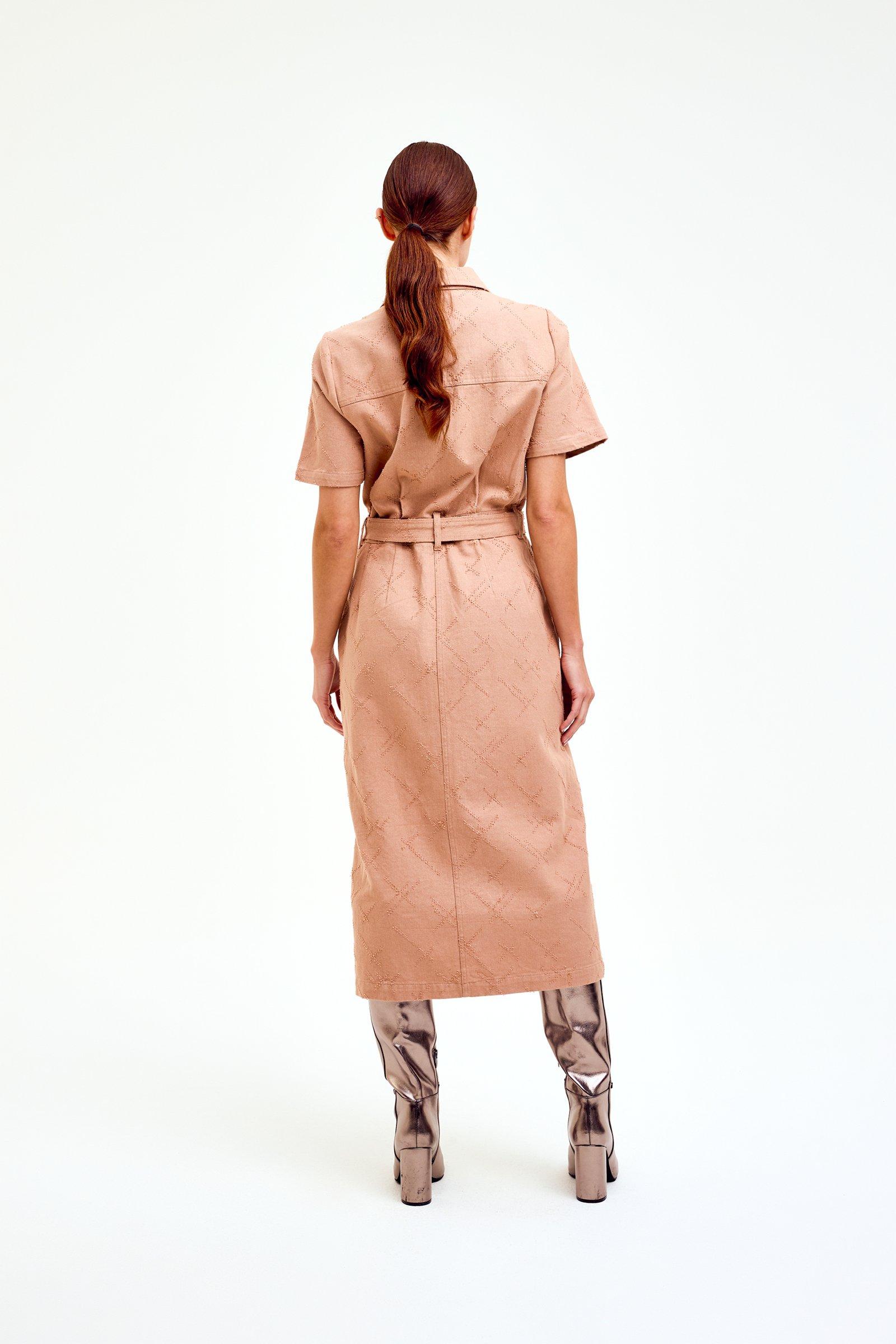 CKS Dames - DIEGO - Midi-Kleid - Beige