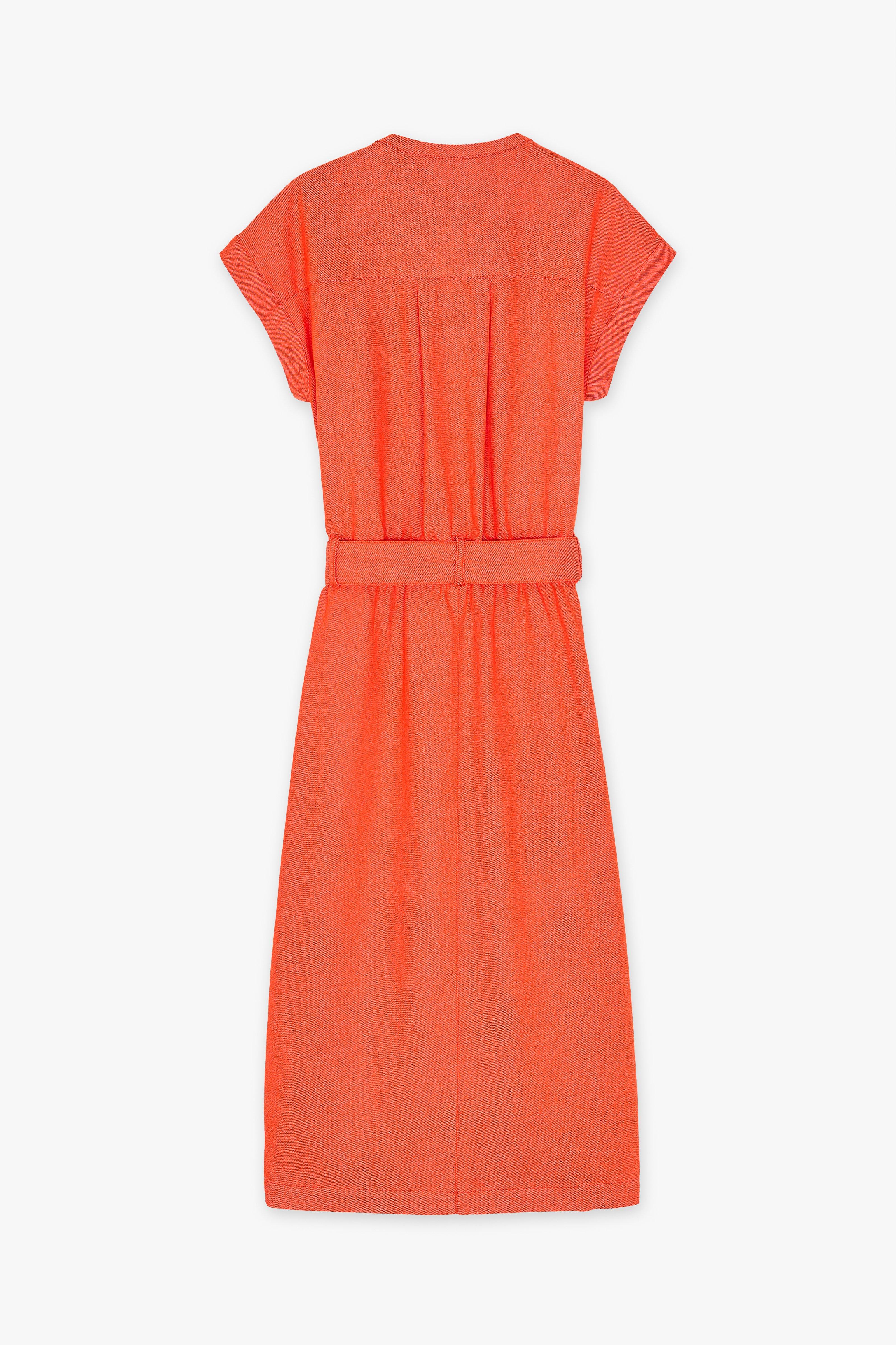 CKS Dames - DIVINE - Midi-Kleid - Hellorange