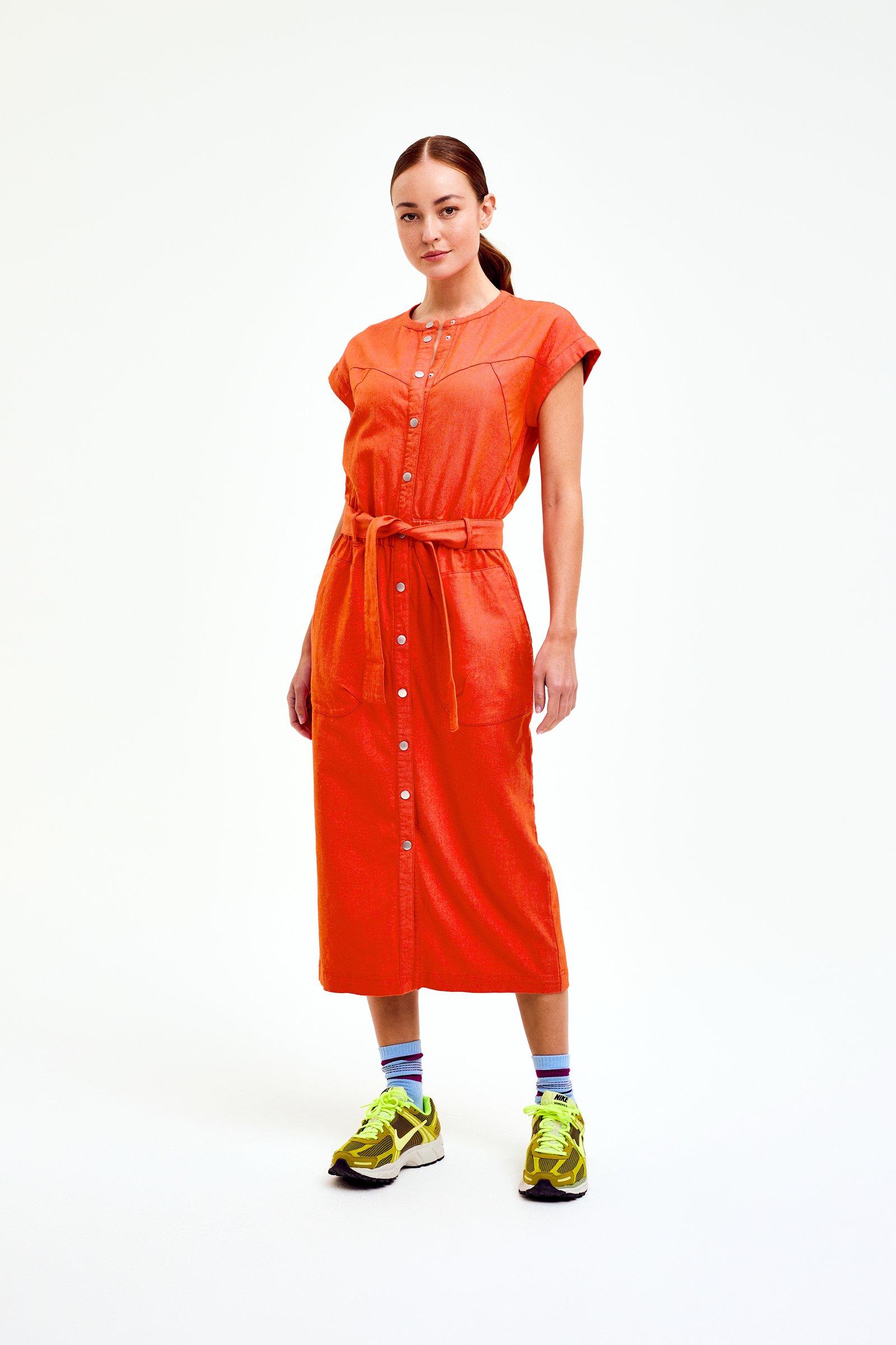 CKS Dames - DIVINE - midi jurk - feloranje