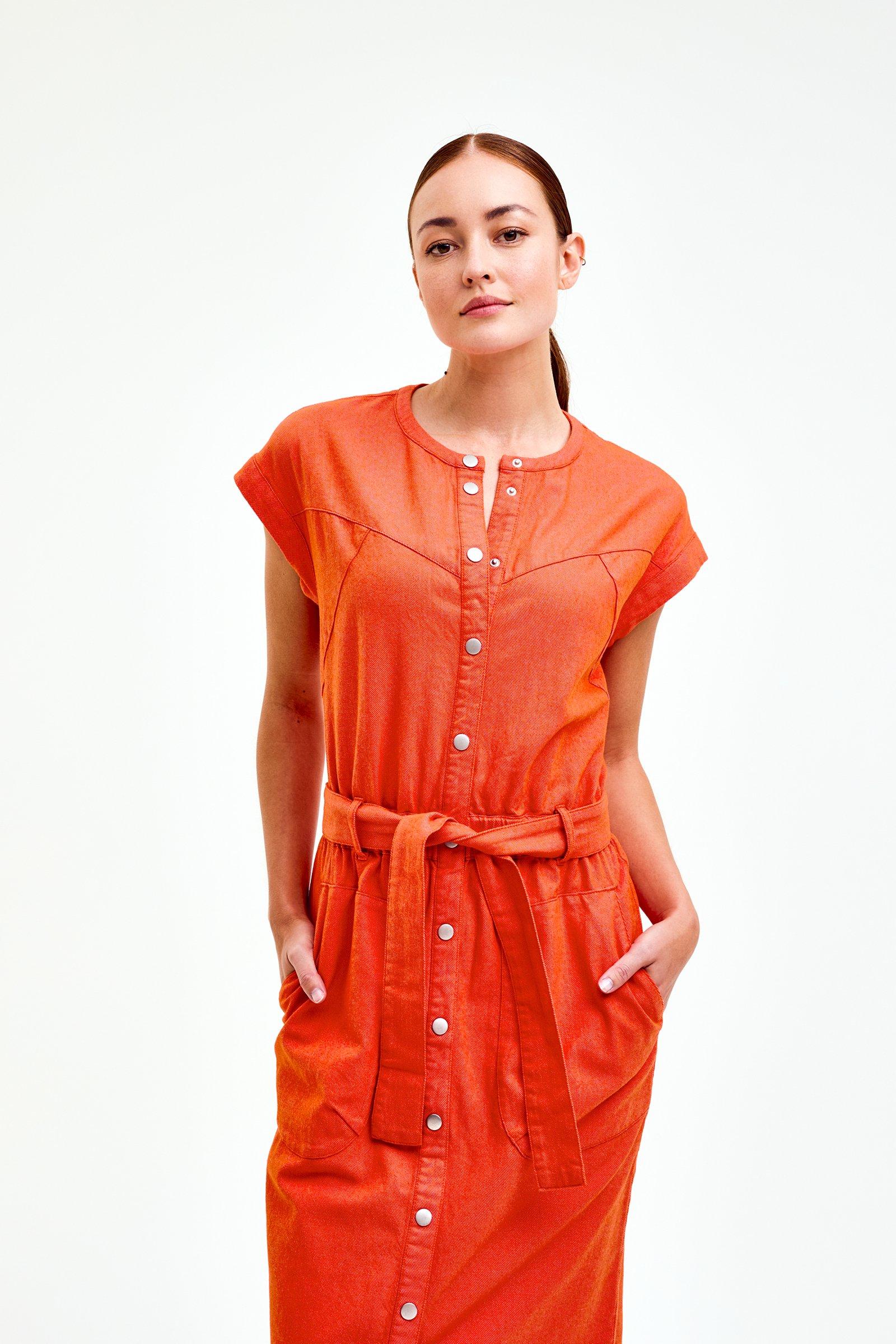 CKS Dames - DIVINE - midi jurk - feloranje