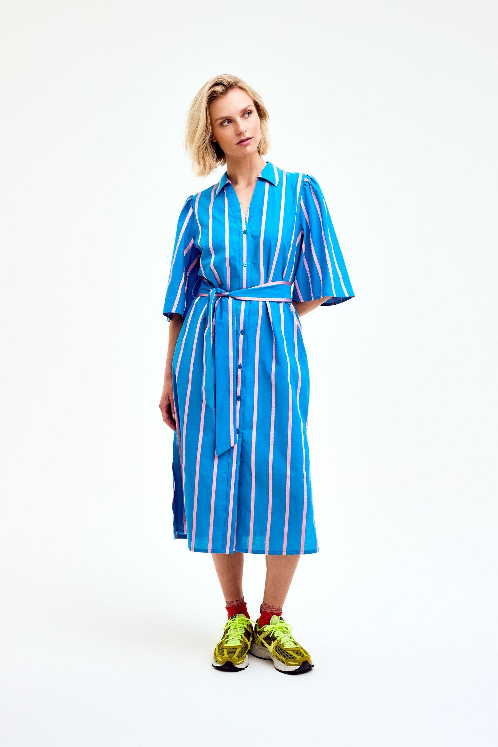 CKS Dames - DIOXONE - robe midi - bleu vif
