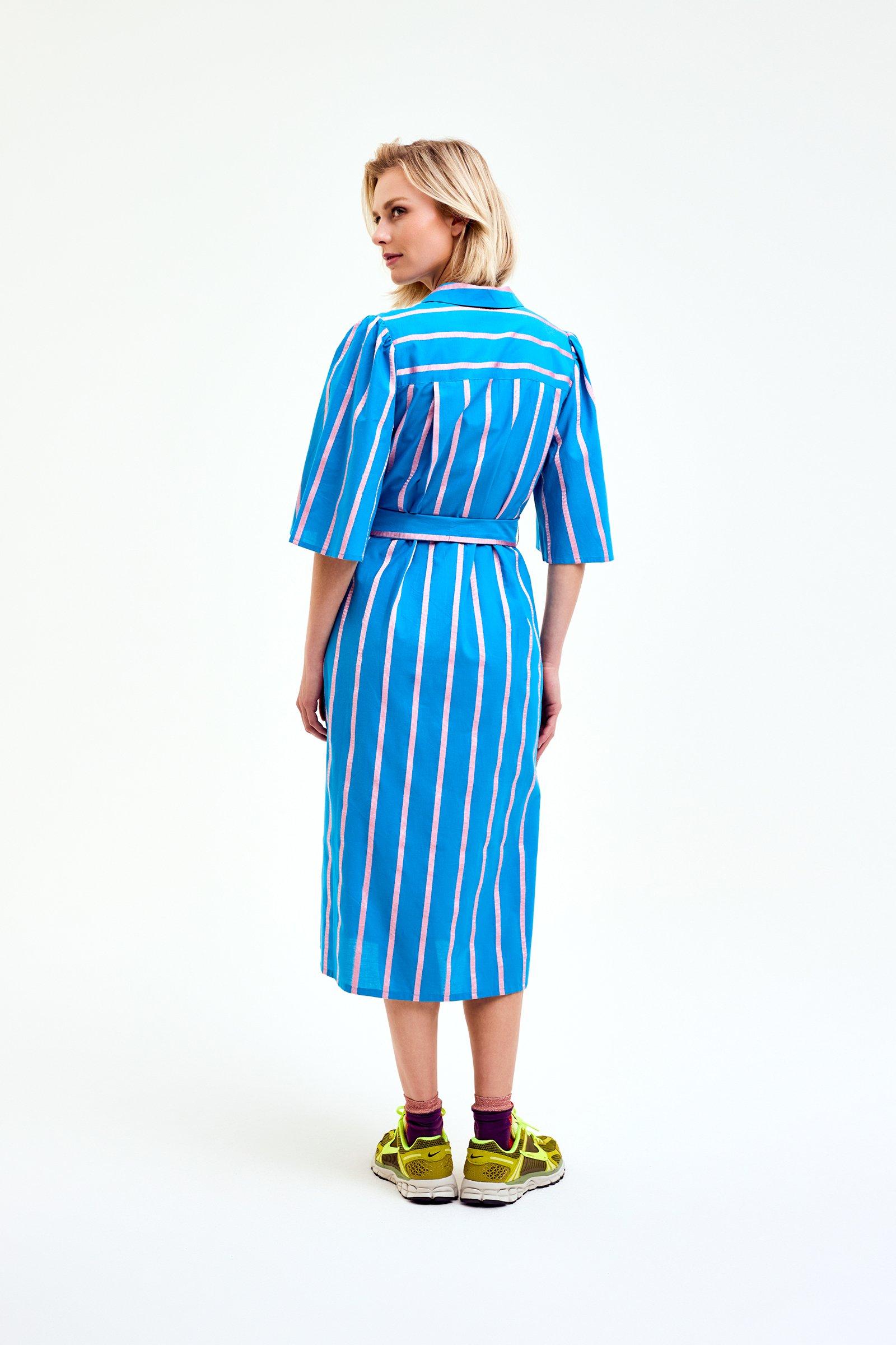 CKS Dames - DIOXONE - robe midi - bleu vif