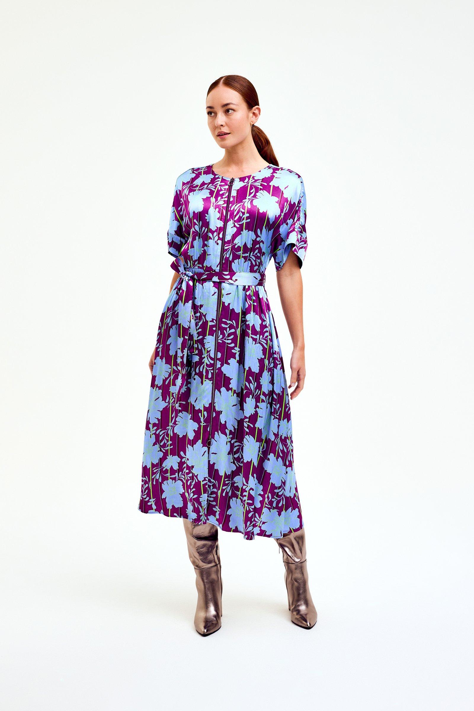 CKS Dames - DREAM - robe midi - bleu