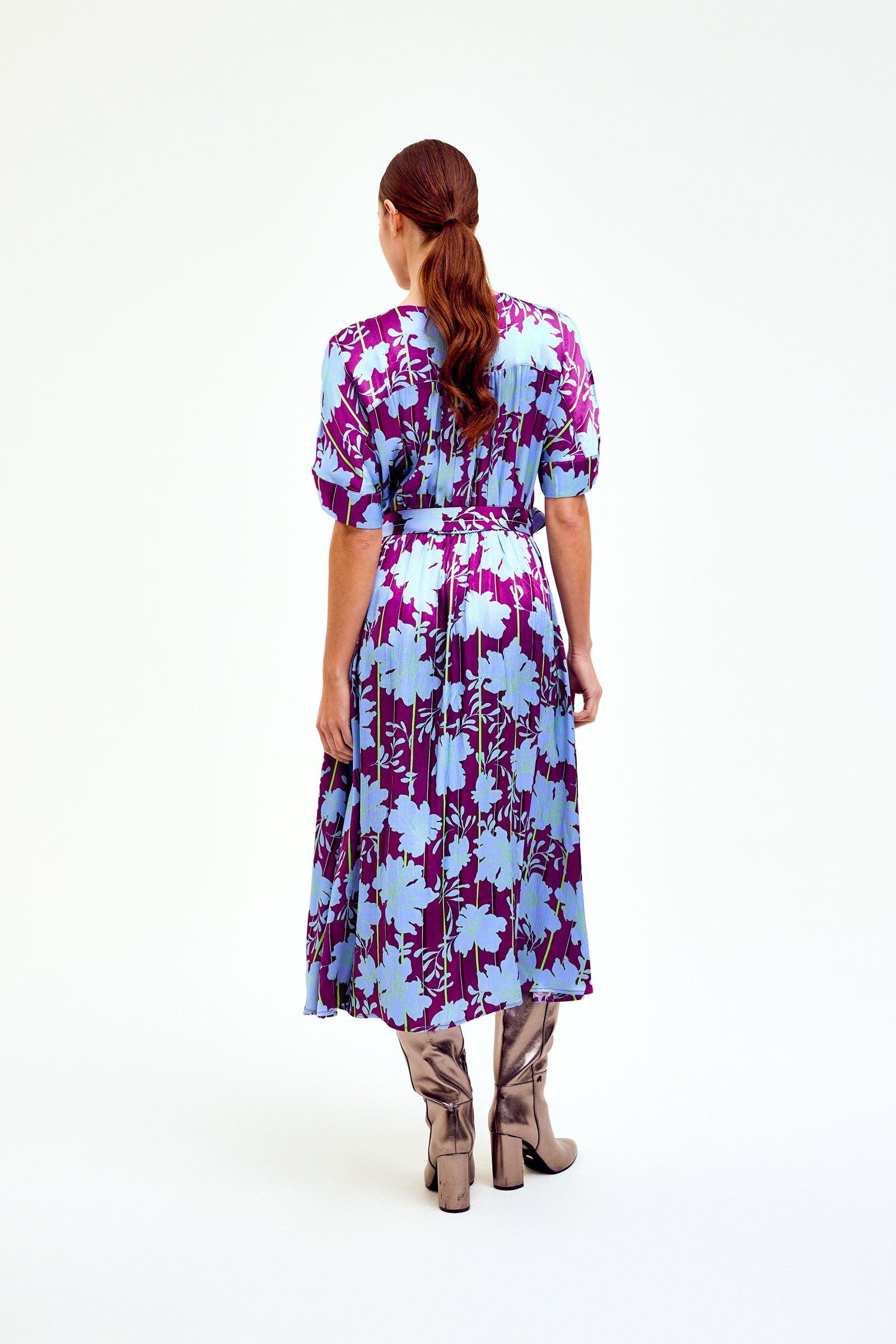 CKS Dames - DREAM - robe midi - bleu
