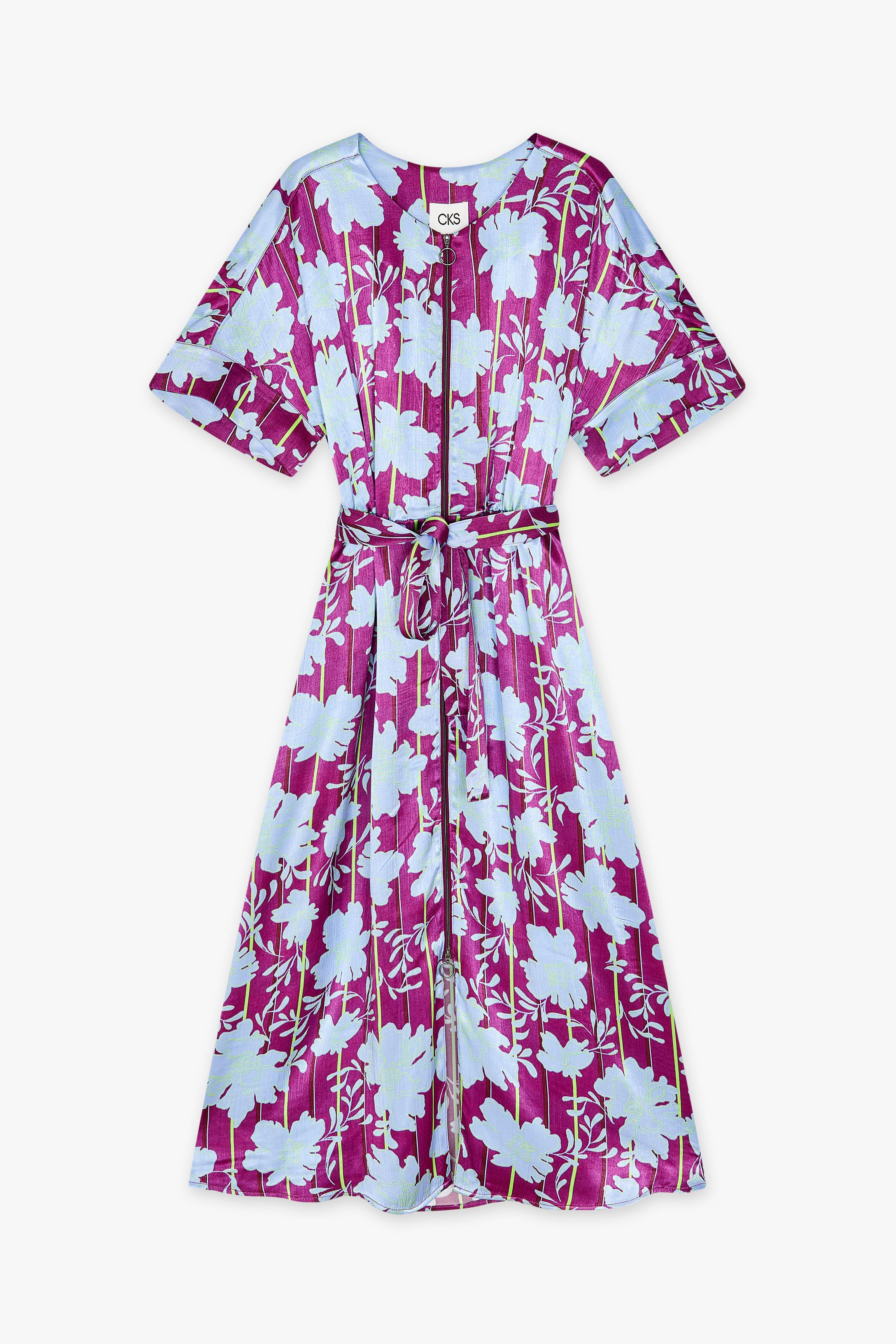 CKS Dames - DREAM - midi jurk - blauw