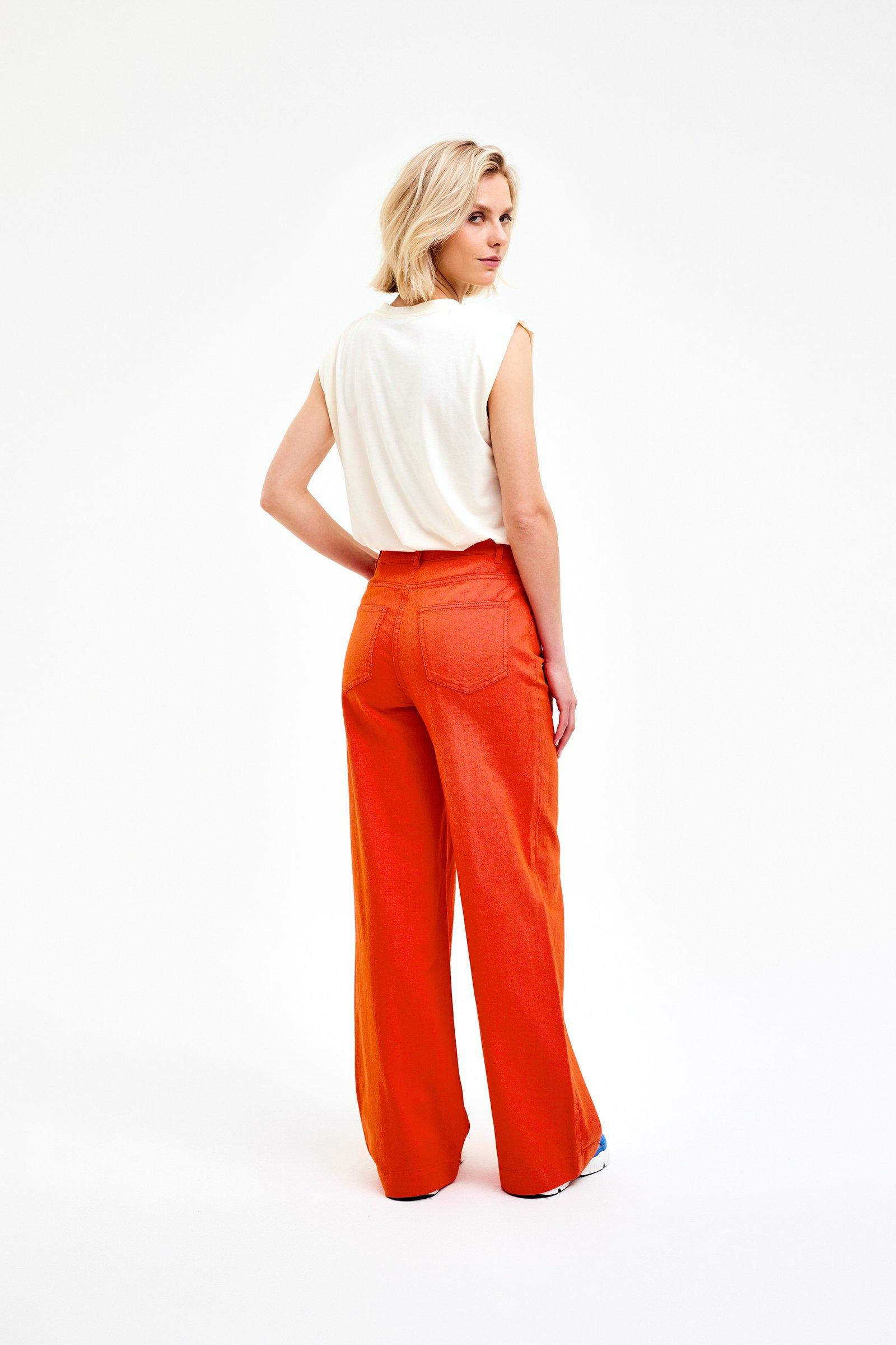 CKS Dames - JAKE - jeans longs - orange vif