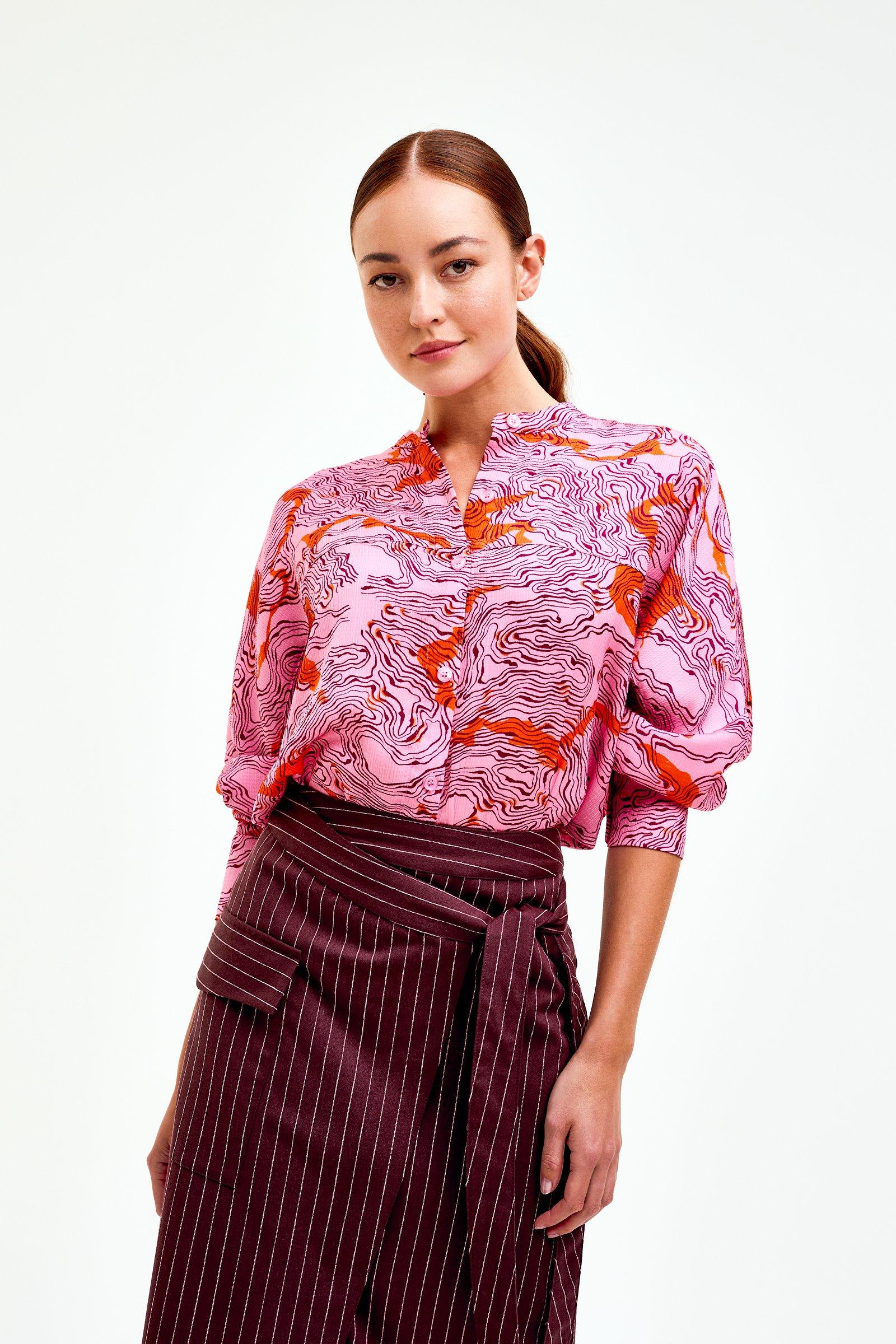 CKS Dames - JAZNA - blouse korte mouwen - lichtroze