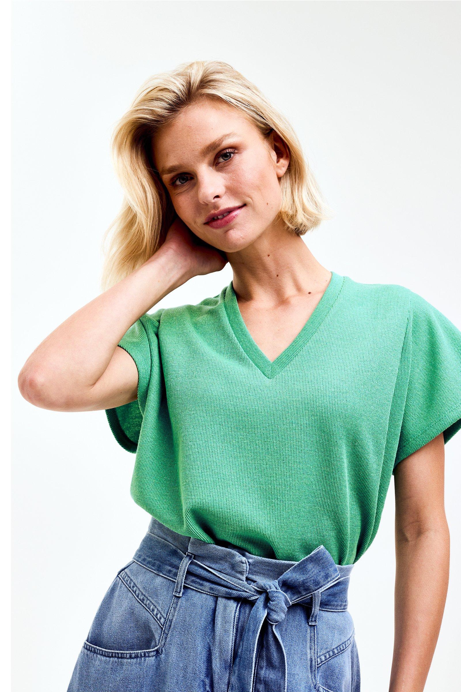 CKS Dames - JAZZLESS - t-shirt korte mouwen - khaki