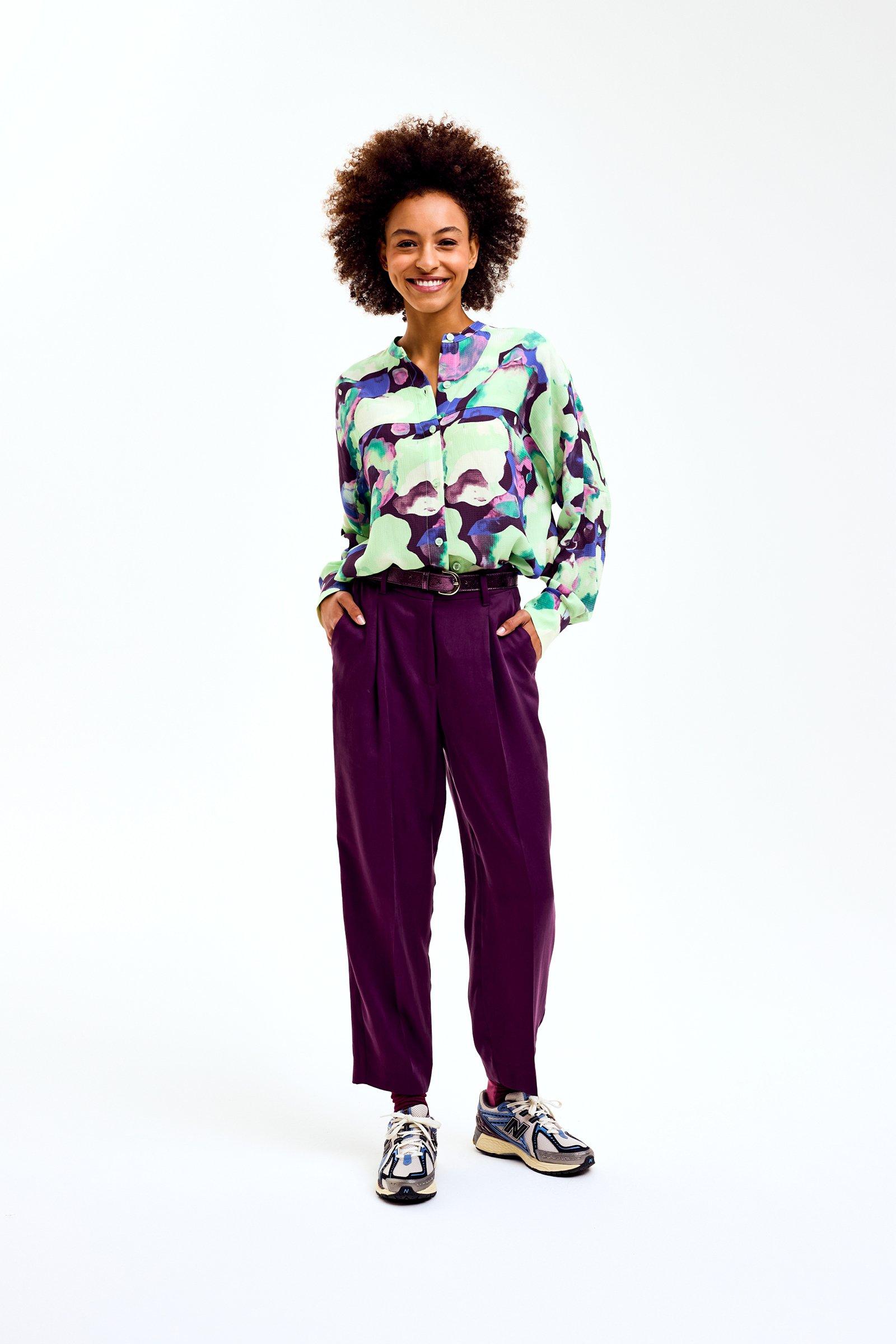 CKS Dames - LAHTI - ankle trousers - dark red