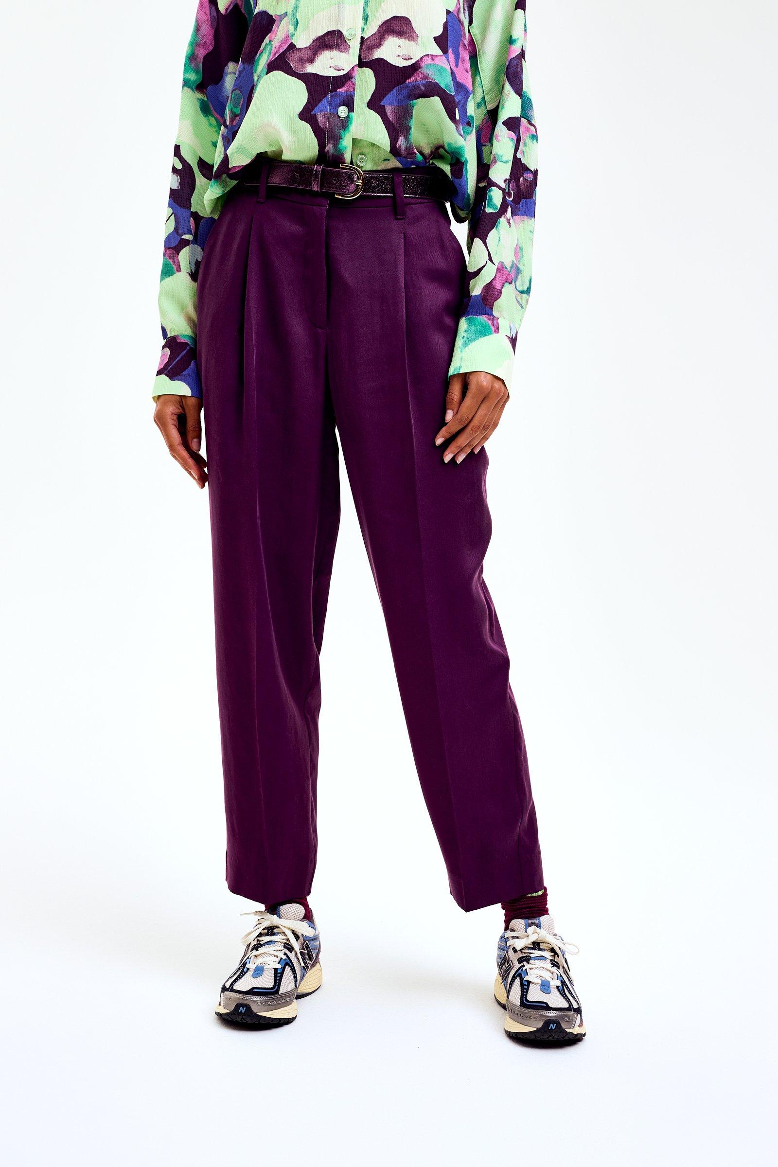 CKS Dames - LAHTI - ankle trousers - dark red