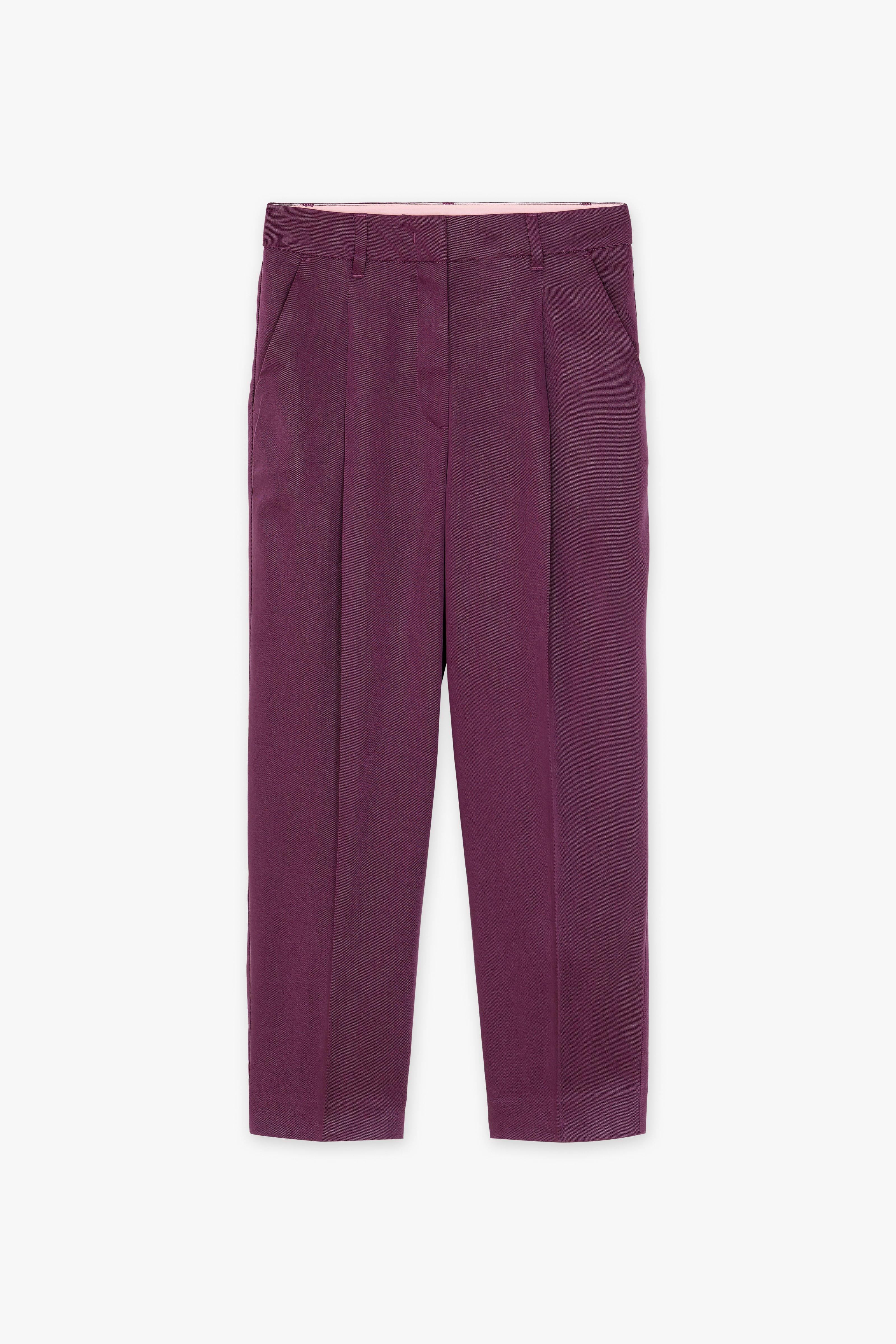 CKS Dames - LAHTI - ankle trousers - dark red