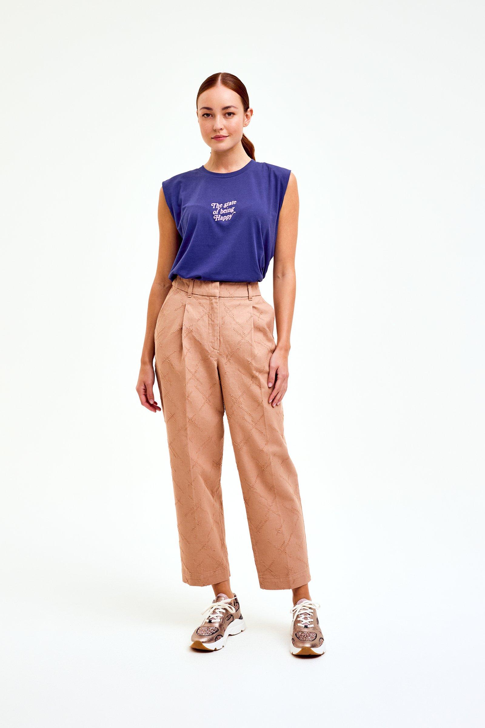 CKS Dames - LINDA - T-Shirt Kurzarm - Dunkelblau