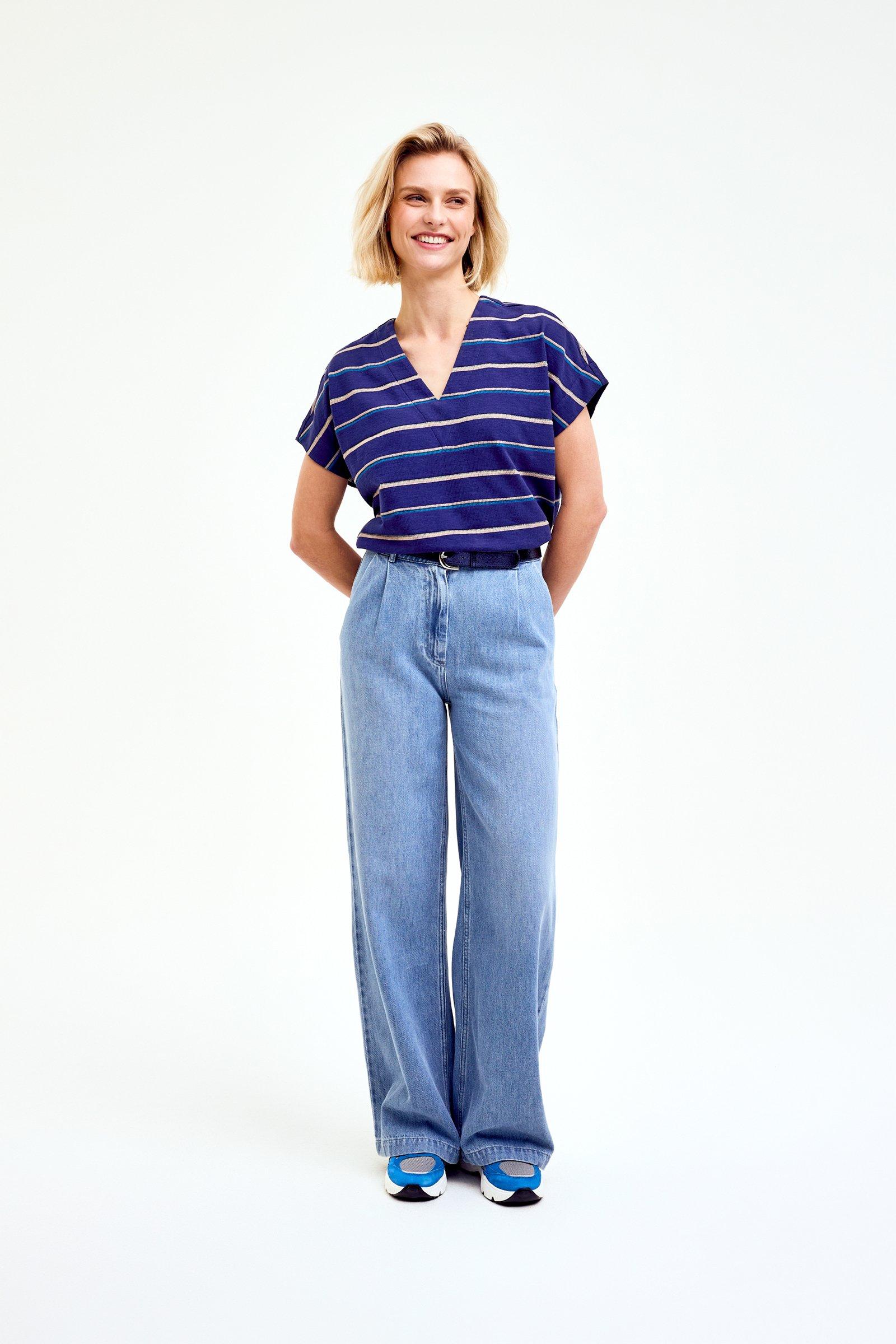 CKS Dames - SABA - t-shirt short sleeves - dark blue