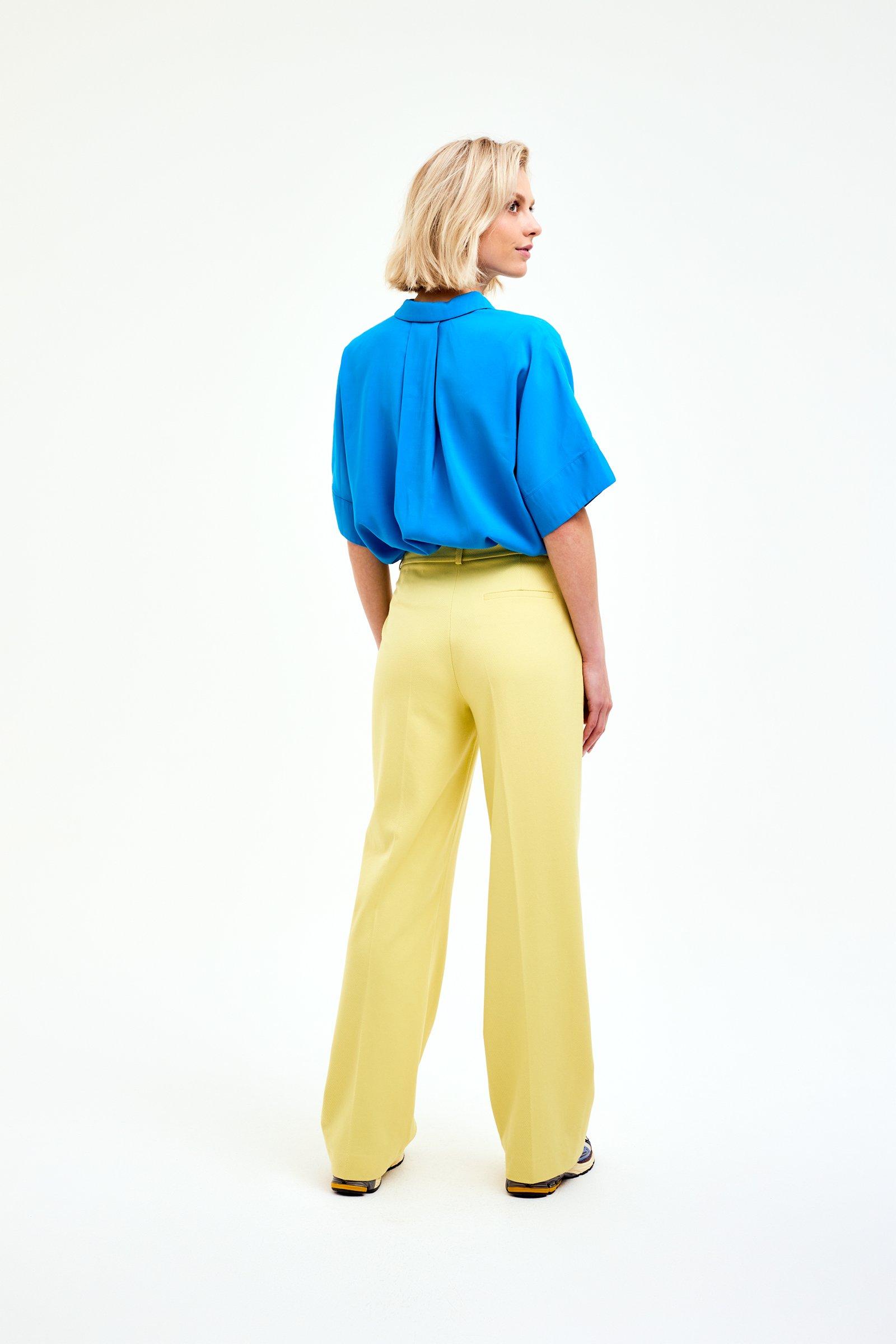 CKS Dames - SELAH - blouse lange mouwen - intens blauw