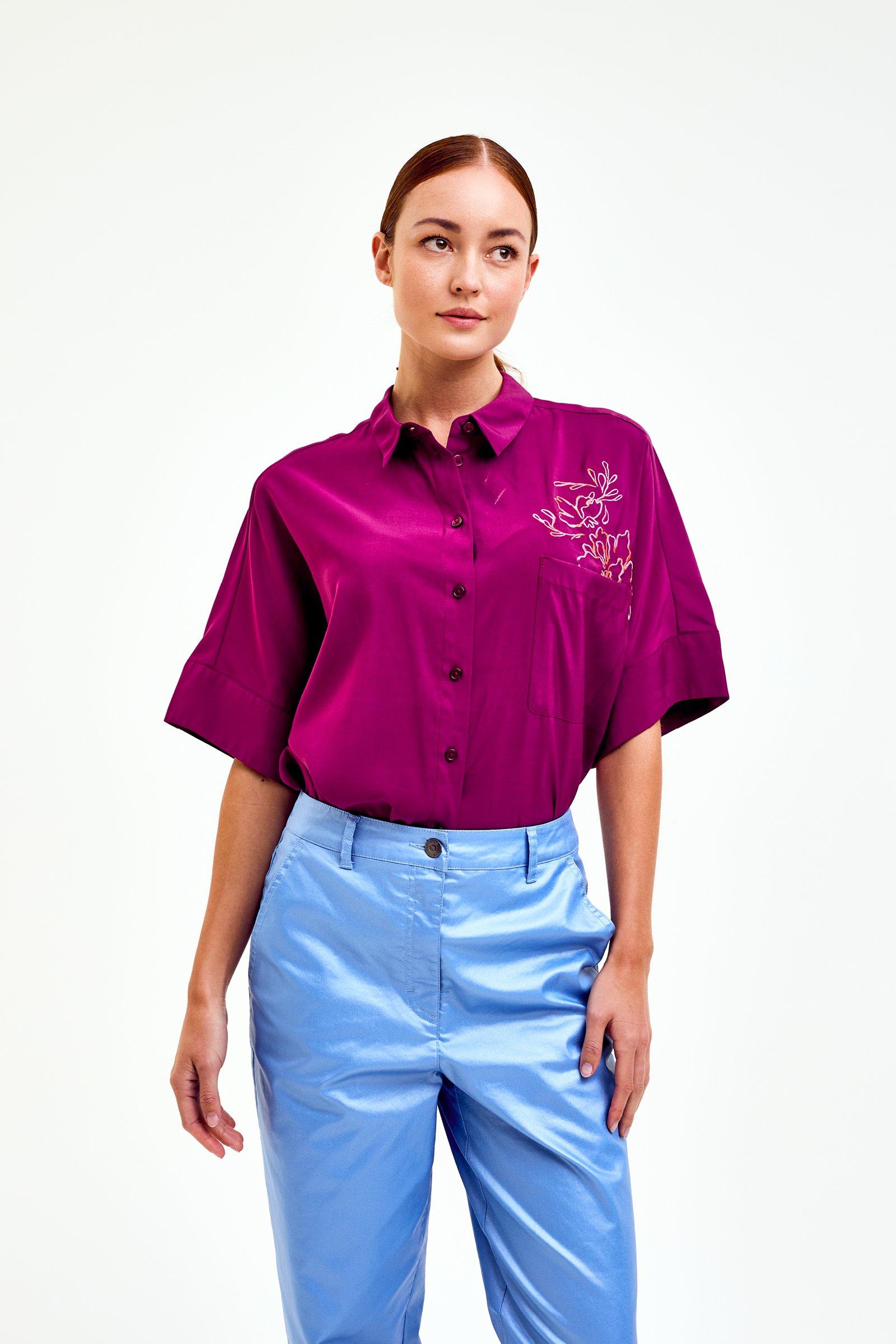 CKS Dames - SELAH - blouse lange mouwen - paars