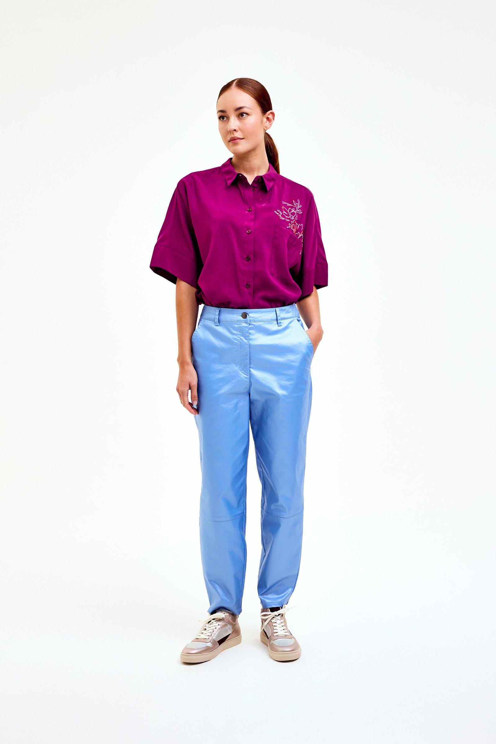 CKS Dames - SELAH - blouse lange mouwen - paars
