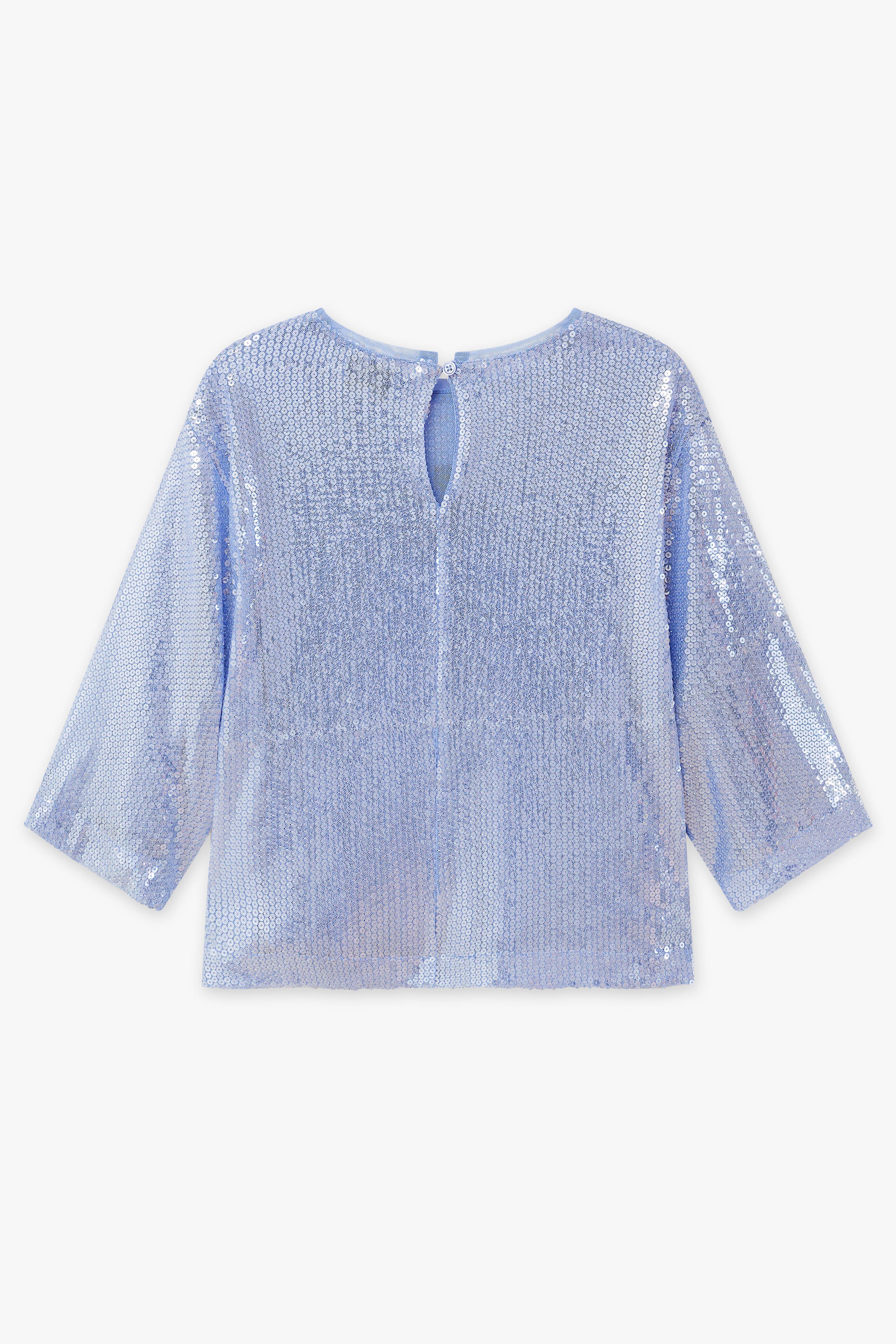 CKS Dames - TIRIAS - blouse lange mouwen - lichtblauw