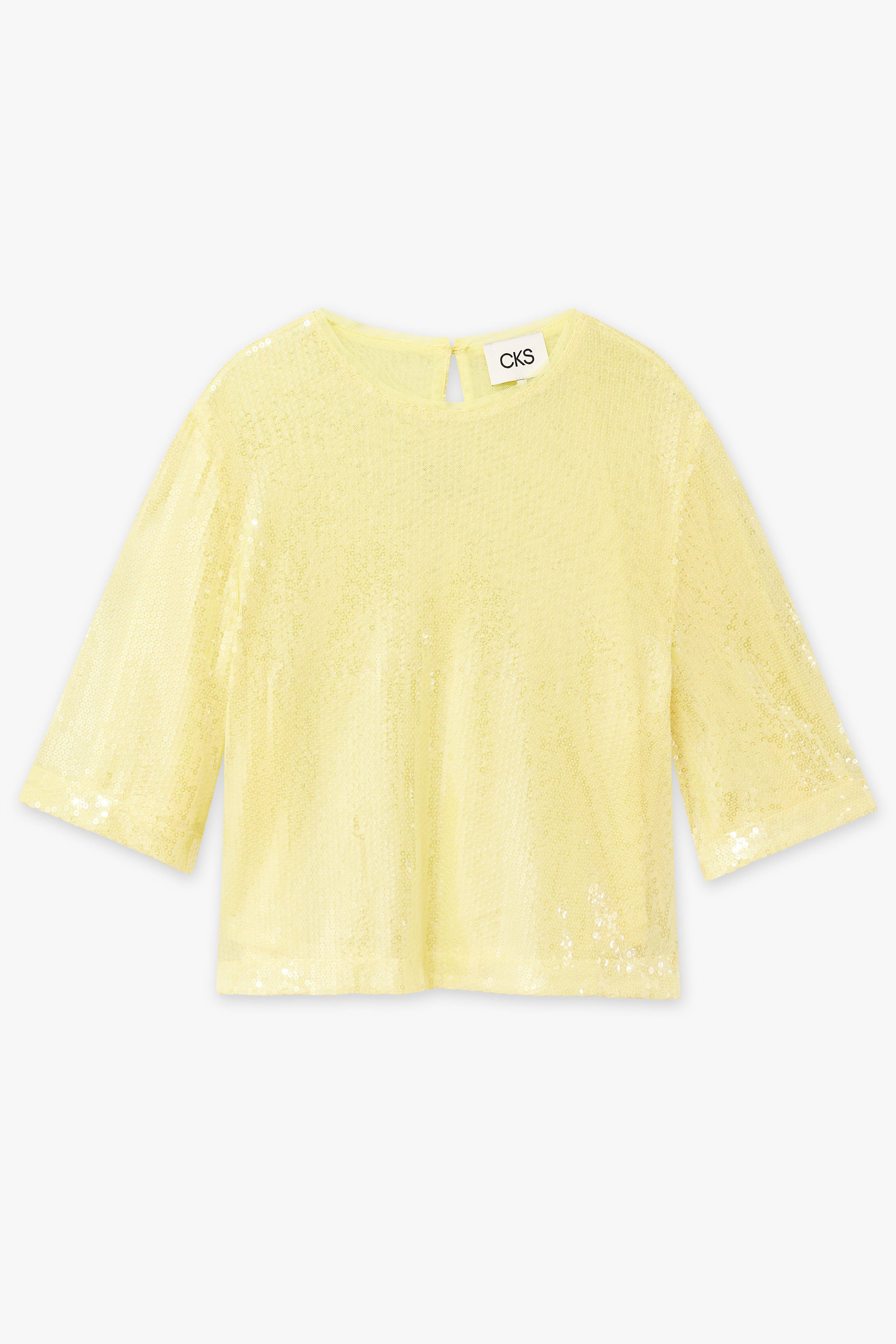 CKS Dames - TIRIAS - blouse lange mouwen - lichtgeel