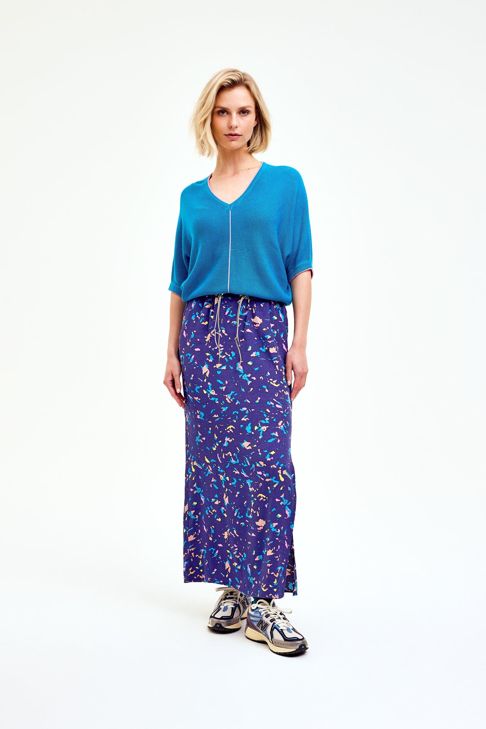 CKS Dames - SKATE - long skirt - dark blue