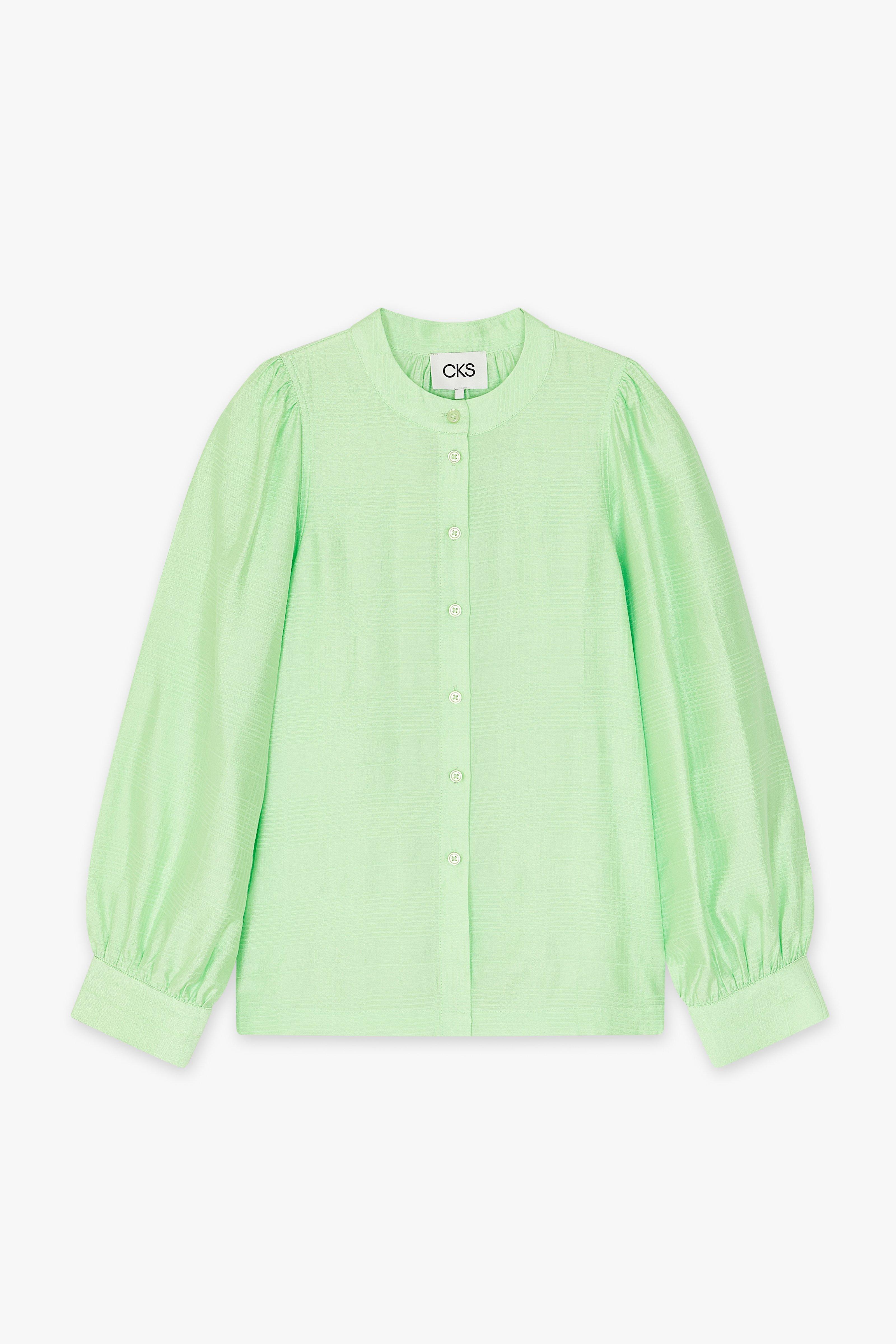 CKS Dames - ROSALINE - blouse korte mouwen - lichtgroen