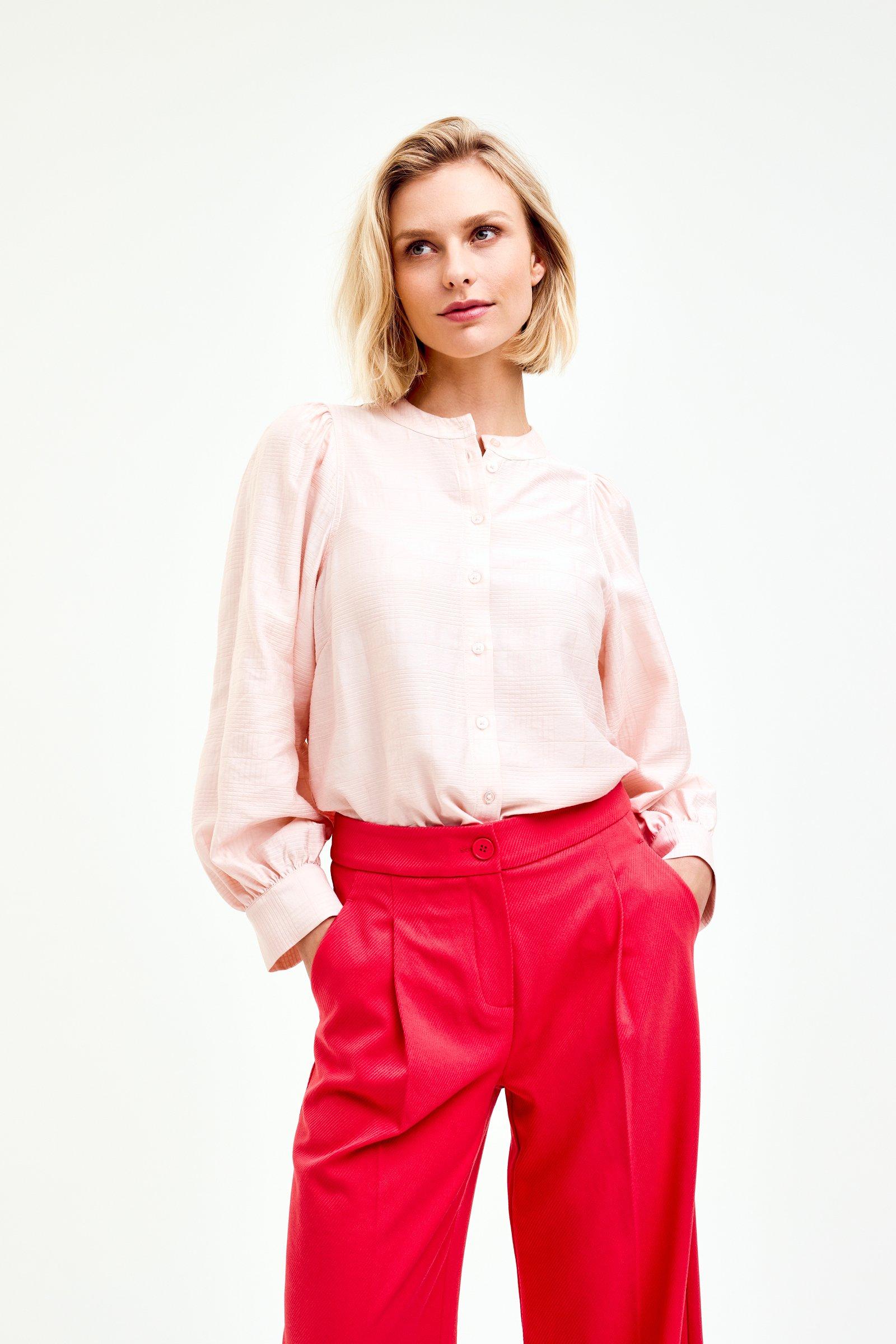CKS Dames - ROSALINE - blouse korte mouwen - lichtroze