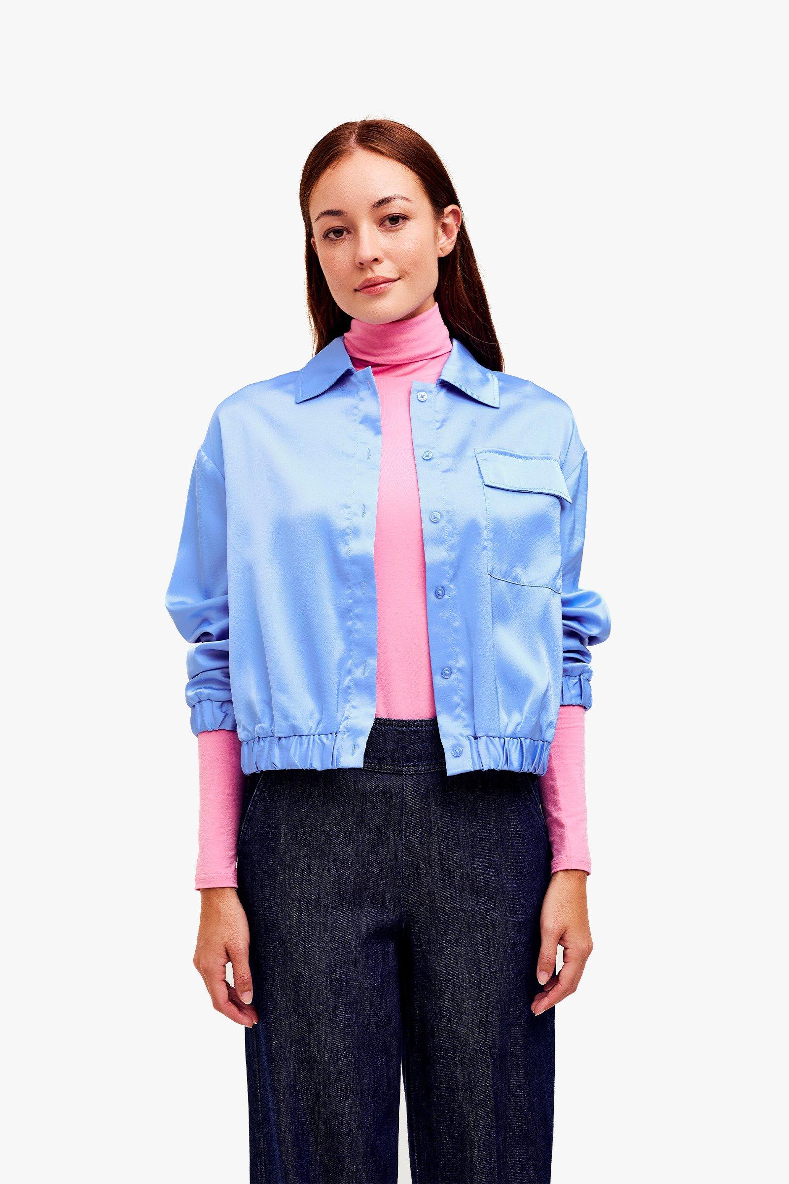 CKS Dames - SISMIC - blouse lange mouwen - lichtblauw