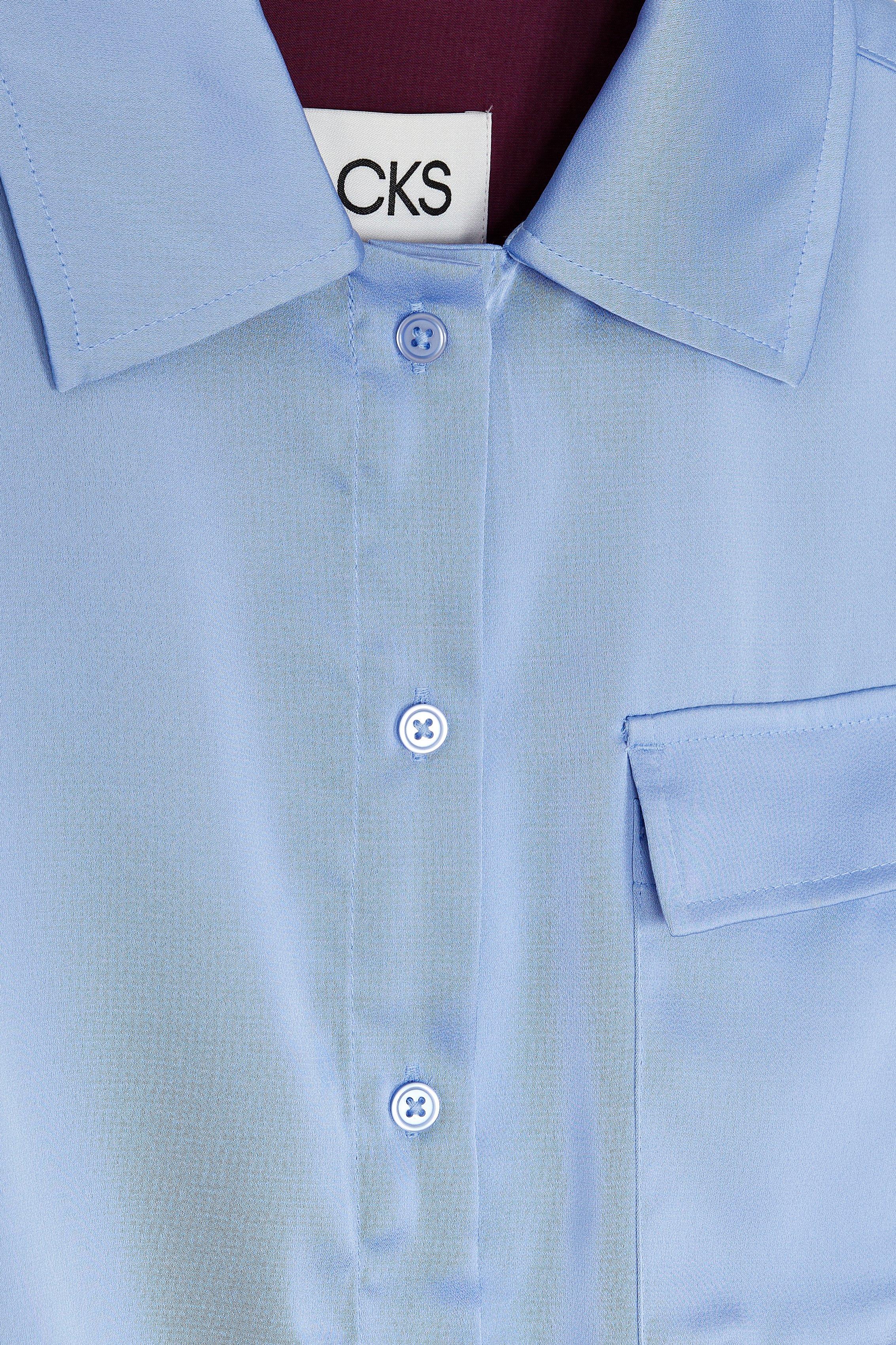 CKS Dames - SISMIC - blouse korte mouwen - lichtblauw
