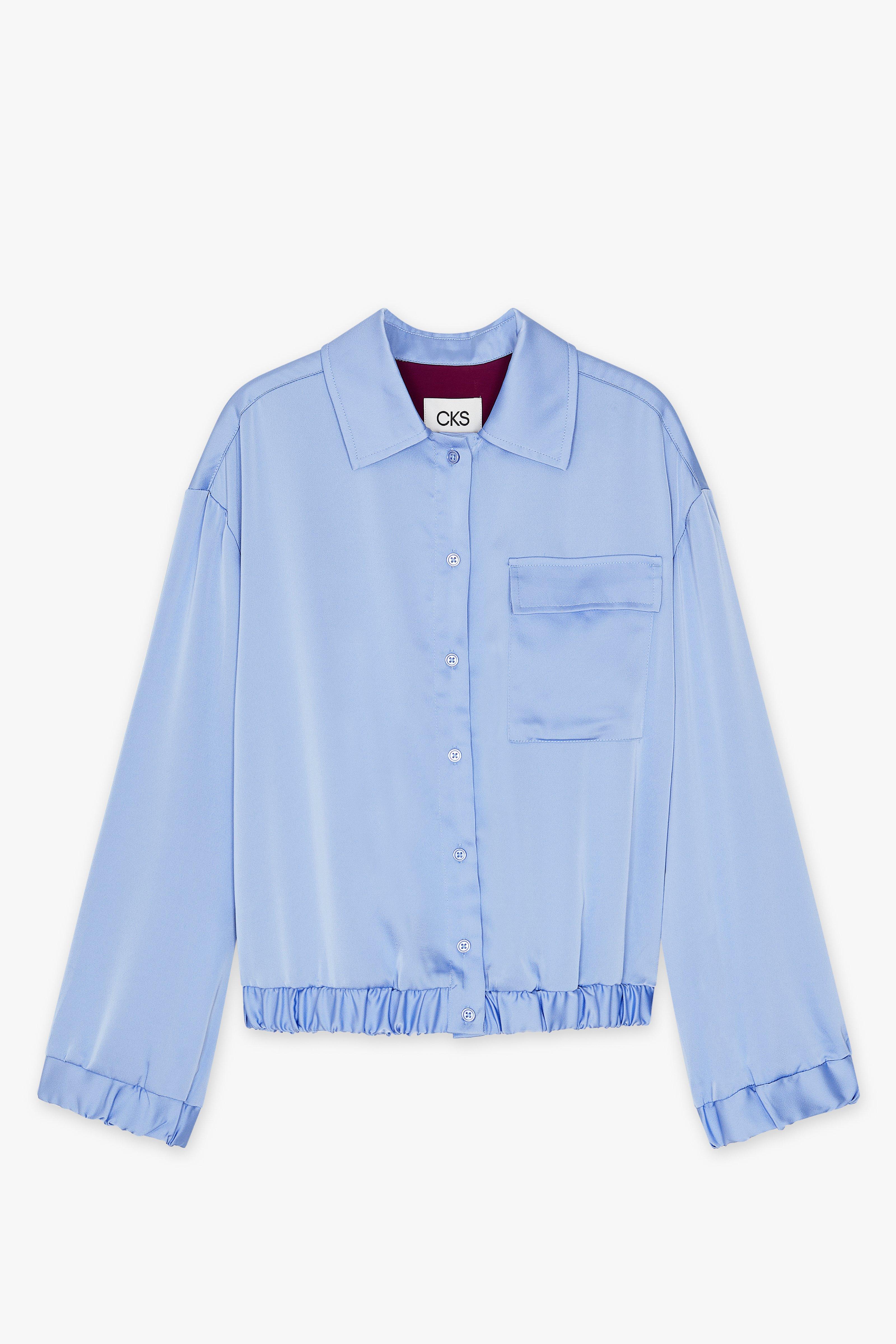 CKS Dames - SISMIC - blouse korte mouwen - lichtblauw