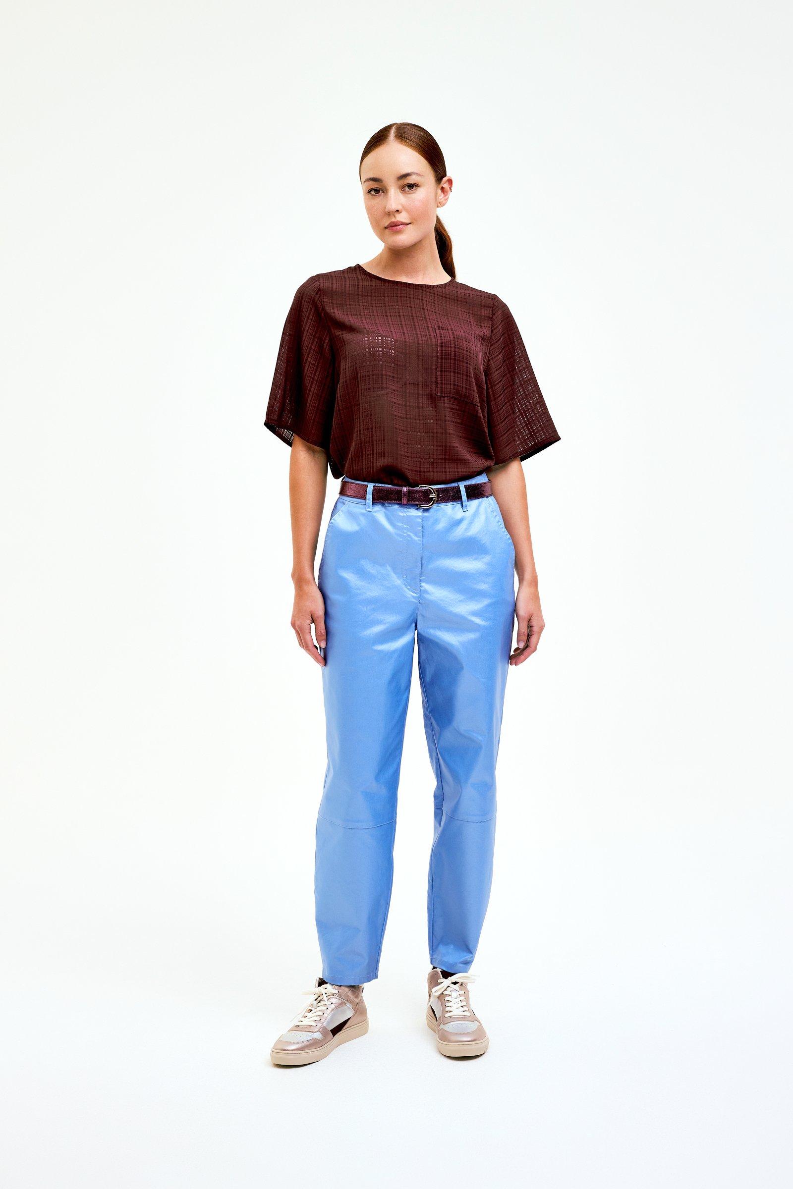 CKS Dames - TARROT - pantalon à la cheville - bleu clair