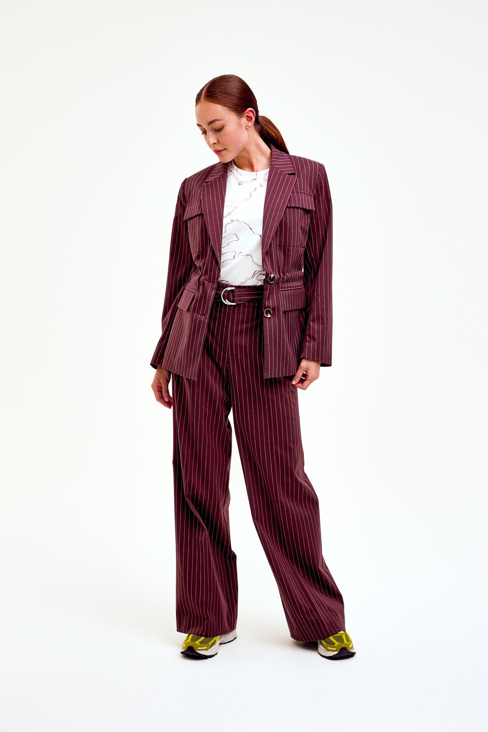 CKS Dames - THEOCAN - pantalon long - brun foncé