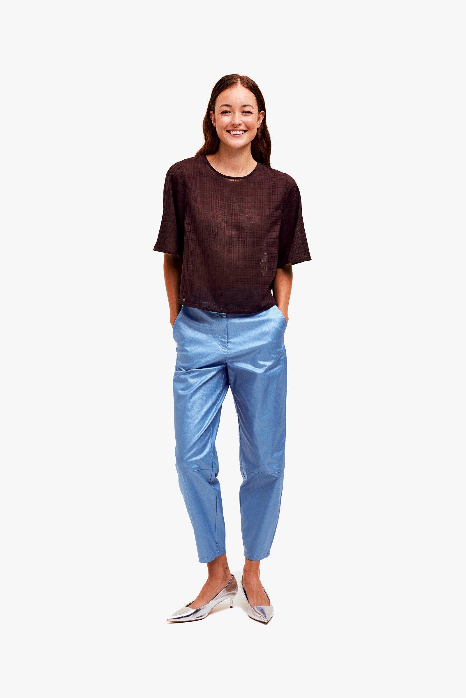 CKS Dames - TIRIAN - blouse lange mouwen - donkerbruin