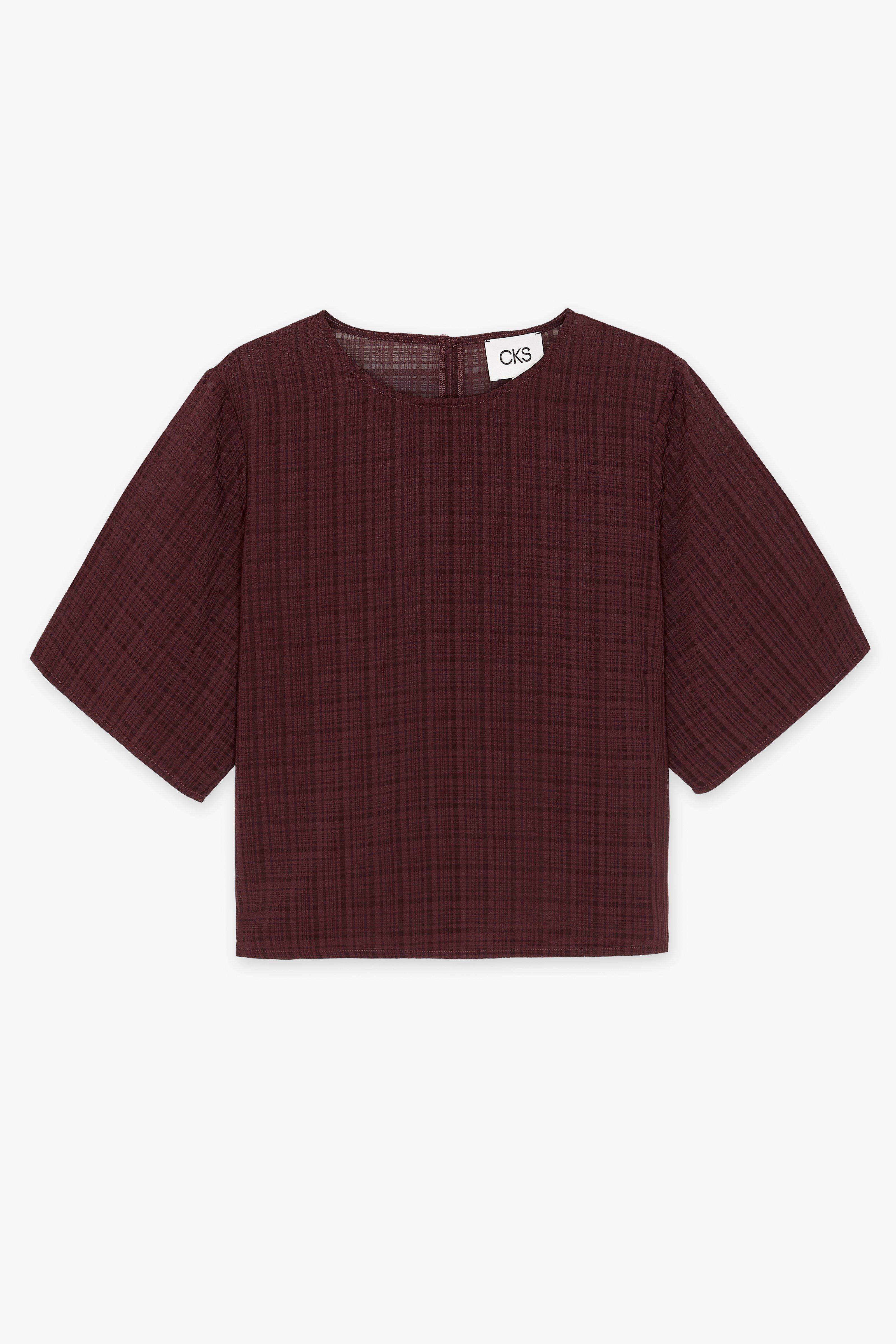 CKS Dames - TIRIAN - blouse lange mouwen - donkerbruin
