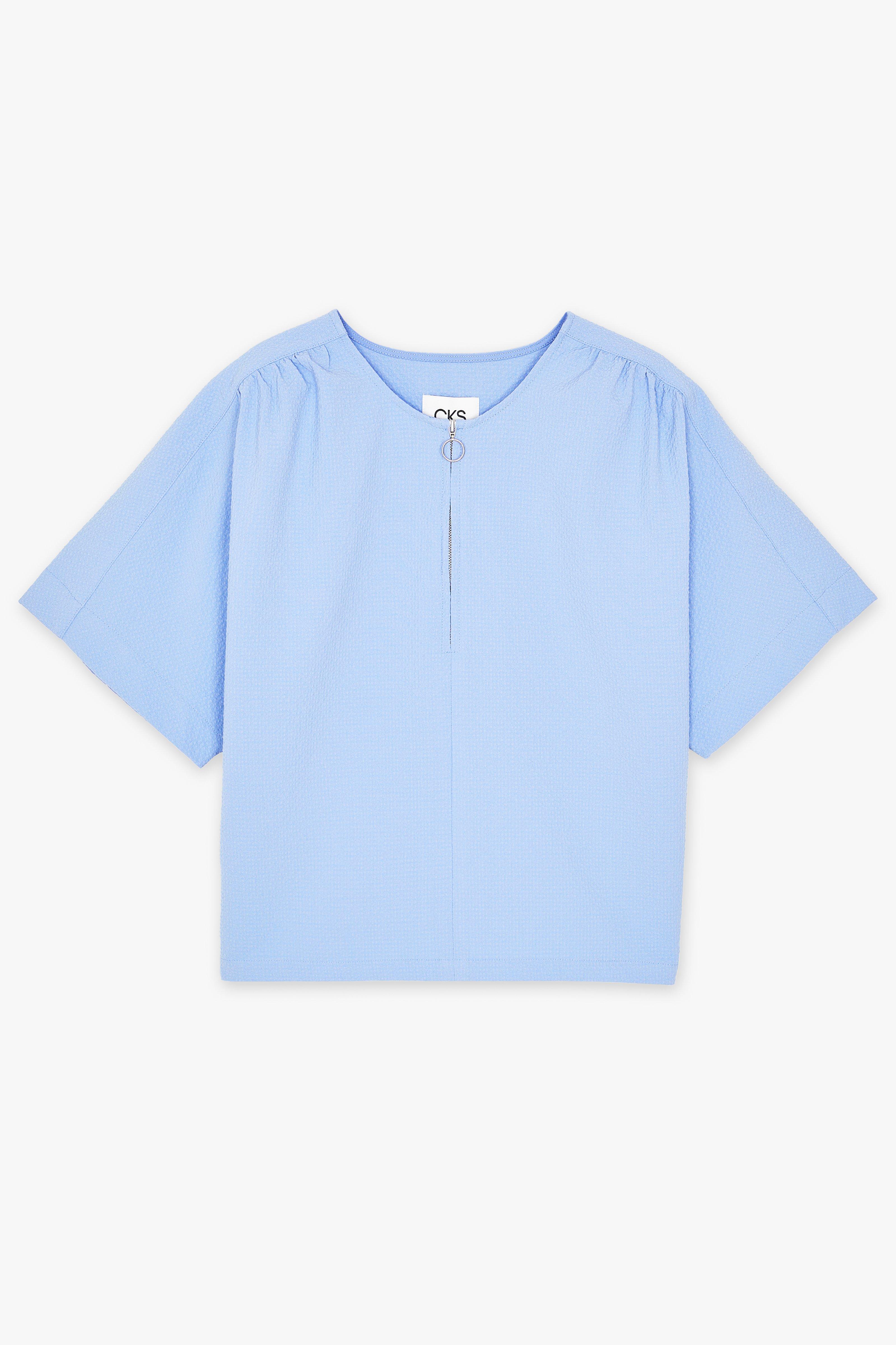 CKS Dames - SWEETER - Bluse Lange Ärmel - Hellblau