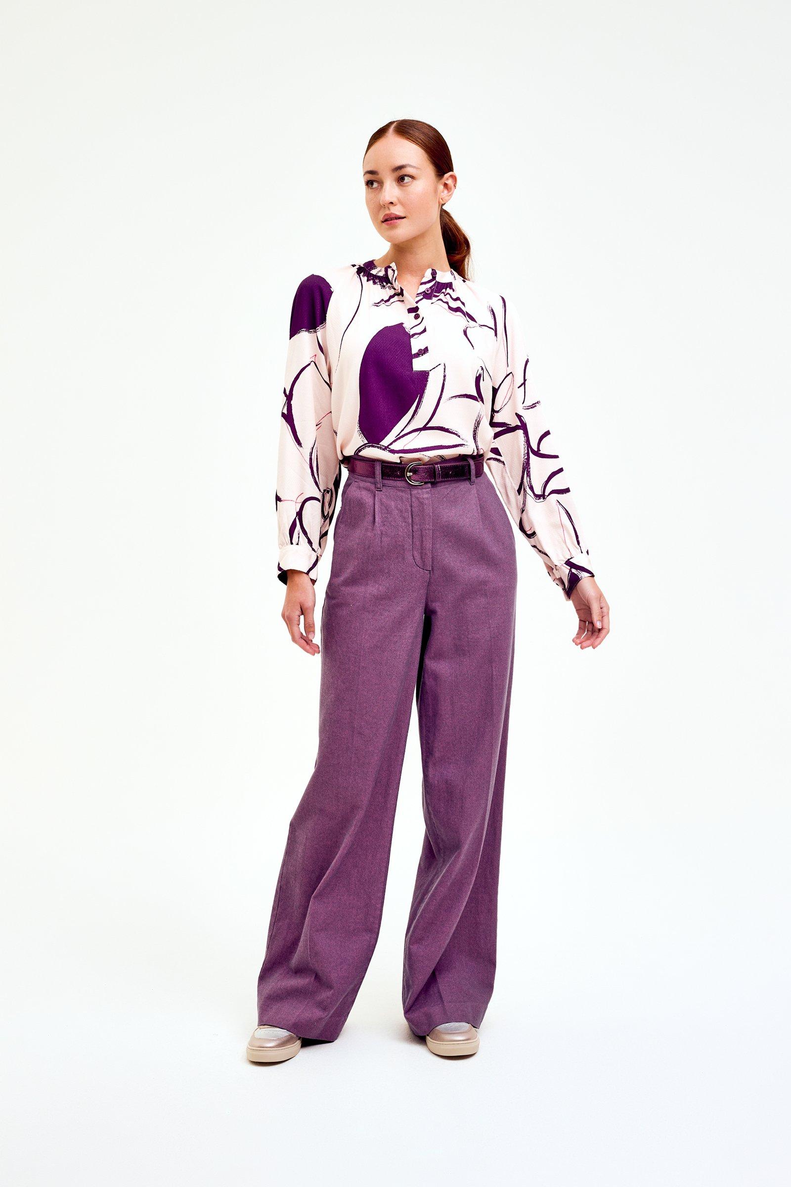 CKS Dames - RODA - long trouser - purple