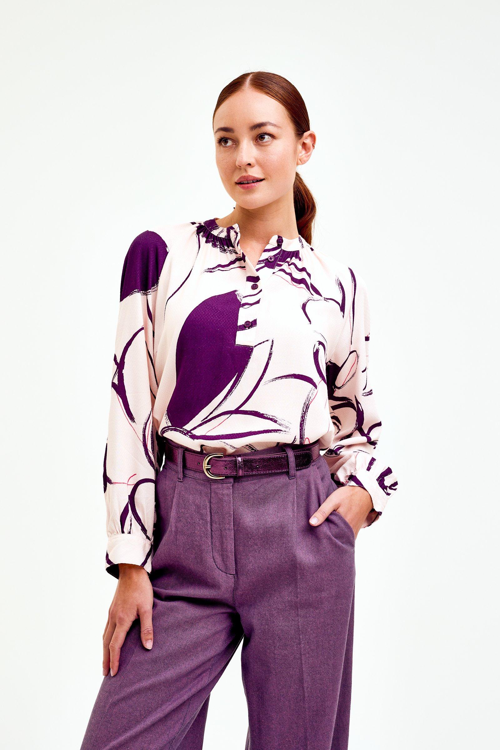 CKS Dames - SHAYENNE - Bluse Kurze Ärmel - Hellrosa