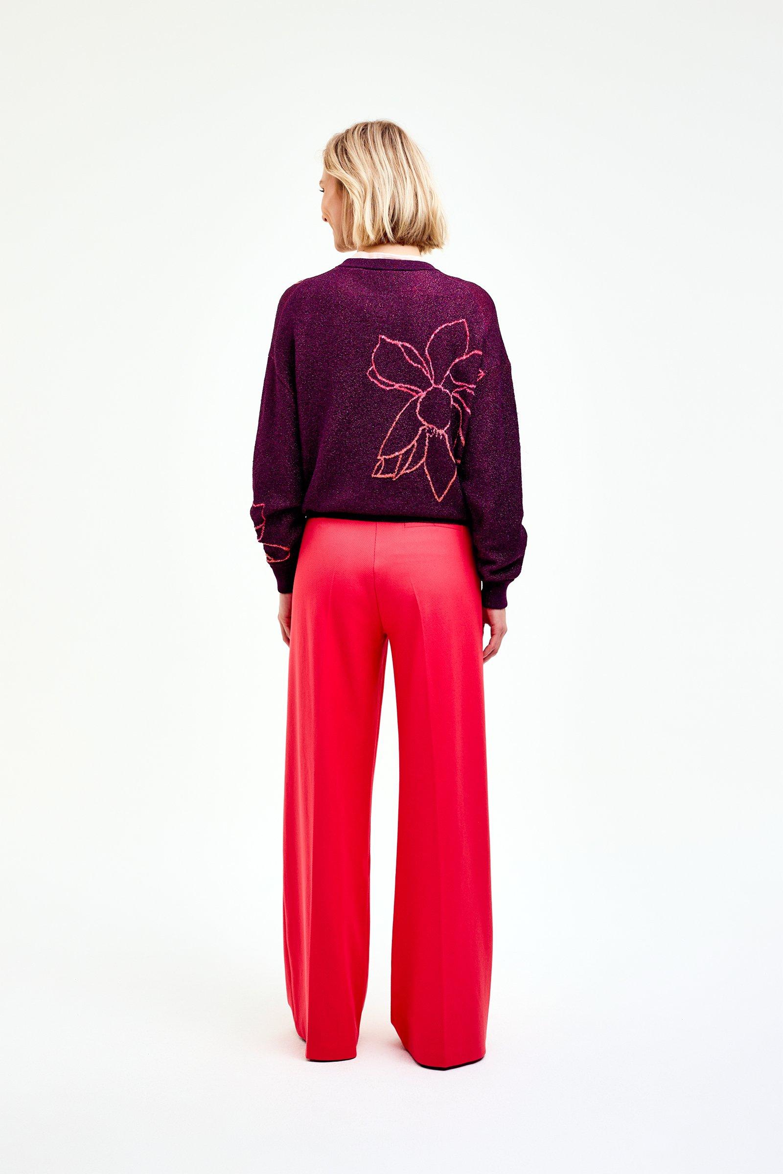 CKS Dames - PLEASE - pullover - rouge foncé