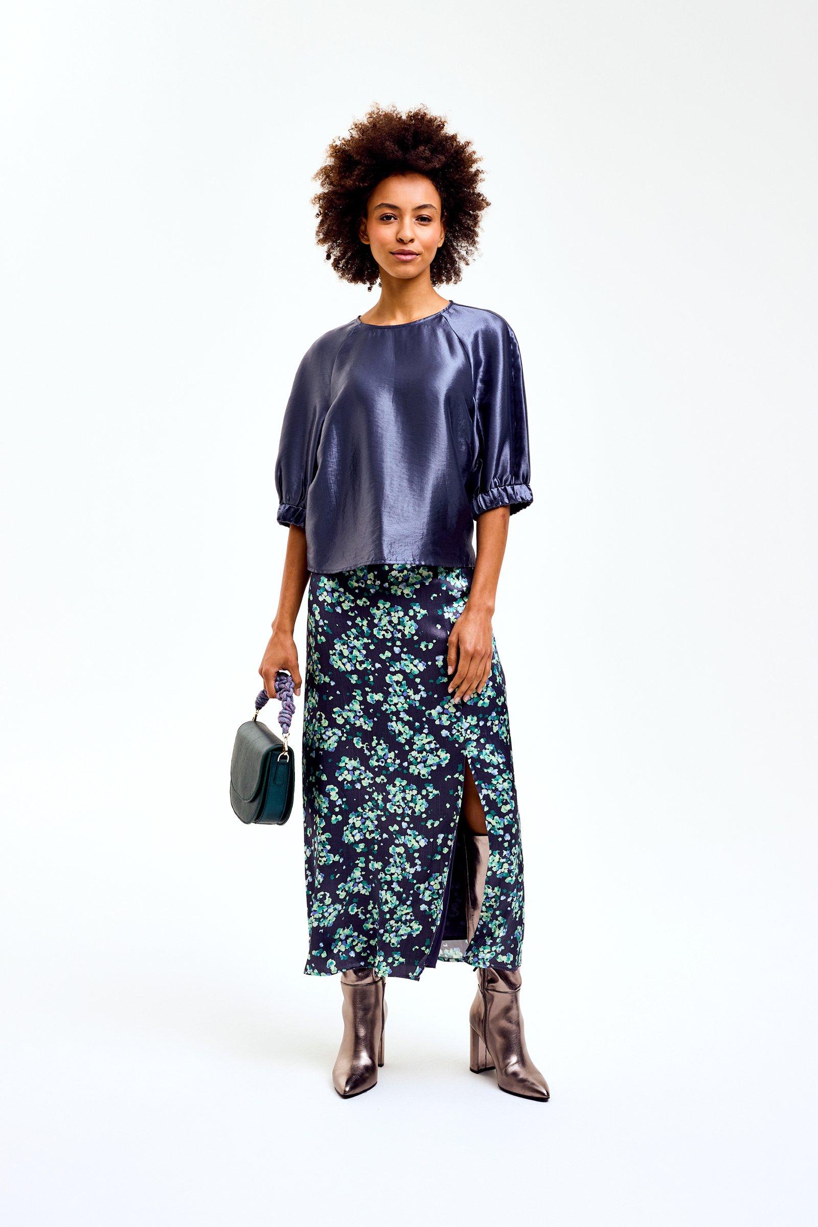 CKS Dames - SERINA - blouse lange mouwen - donkergrijs