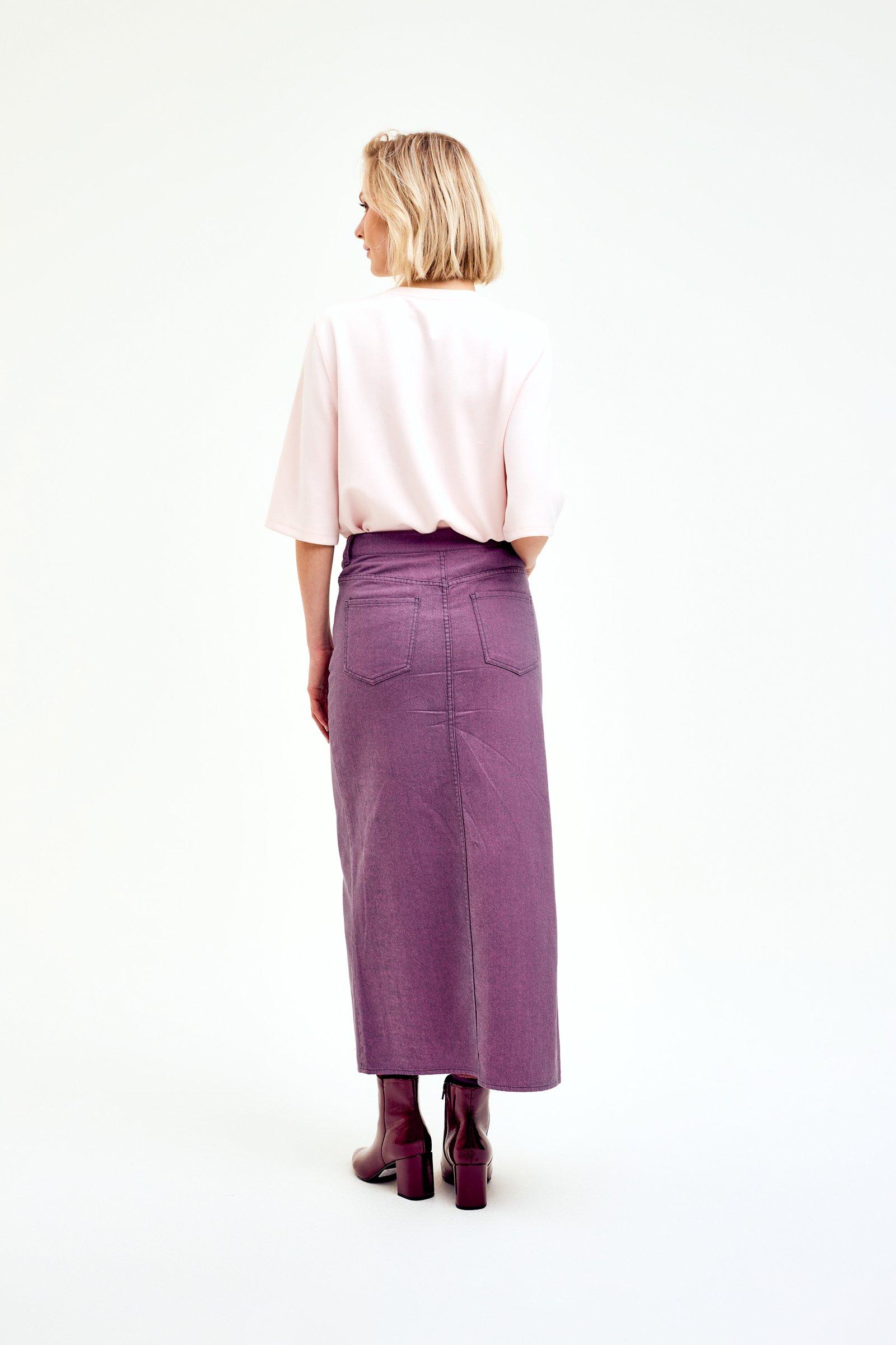 CKS Dames - SKILLED - Midi Rock - Violett