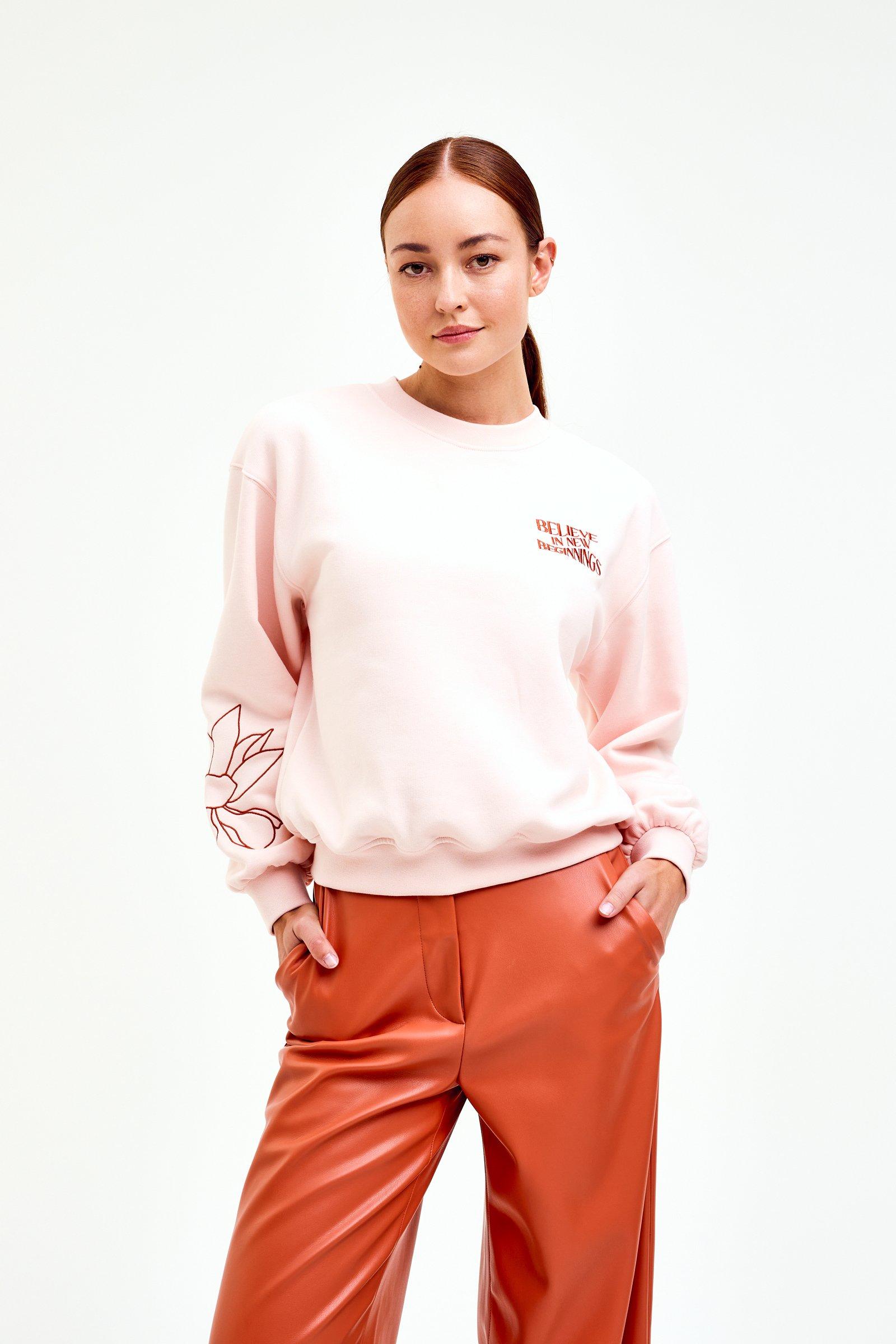 CKS Dames - SWEN - sweatshirt - rose clair