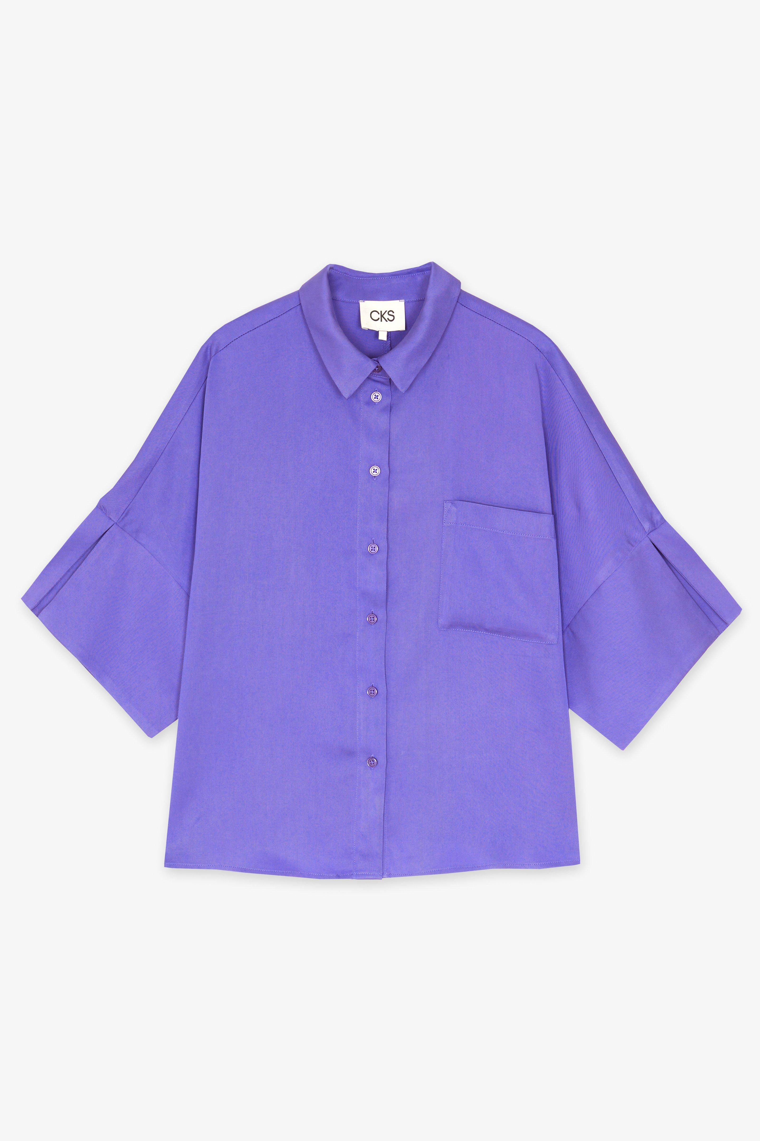 CKS Dames - SELAS - blouse lange mouwen - blauw