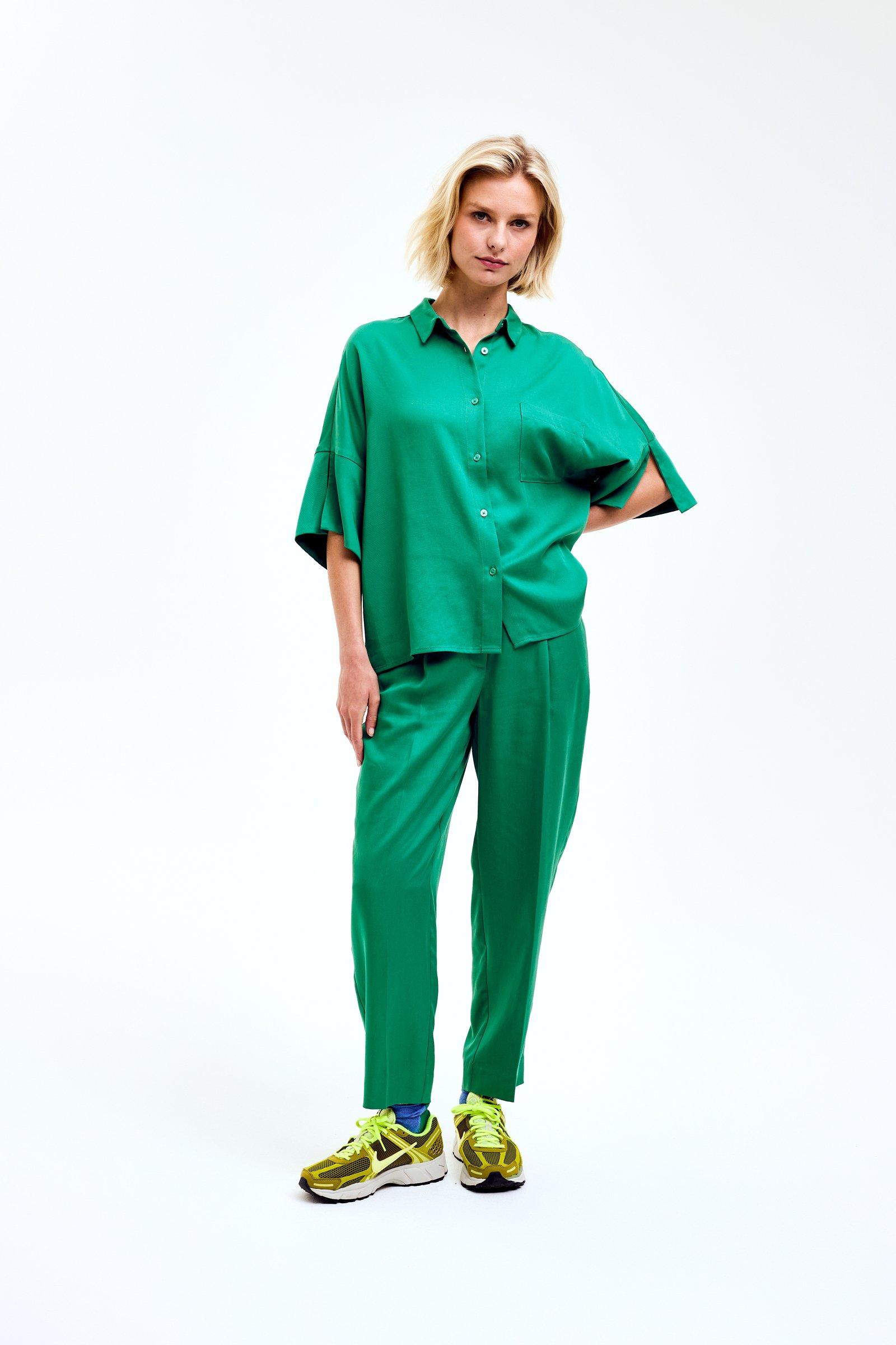 CKS Dames - SELAS - blouse long sleeves - dark green
