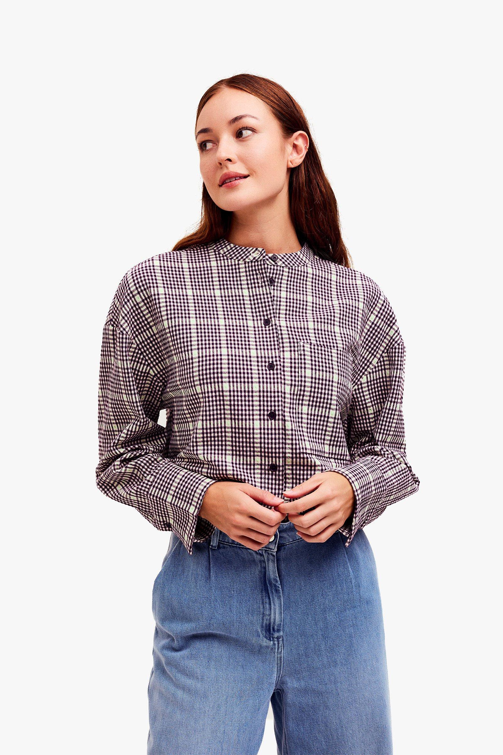 CKS Dames - SUPERMAO - Bluse Kurze Ärmel - Hellgrün