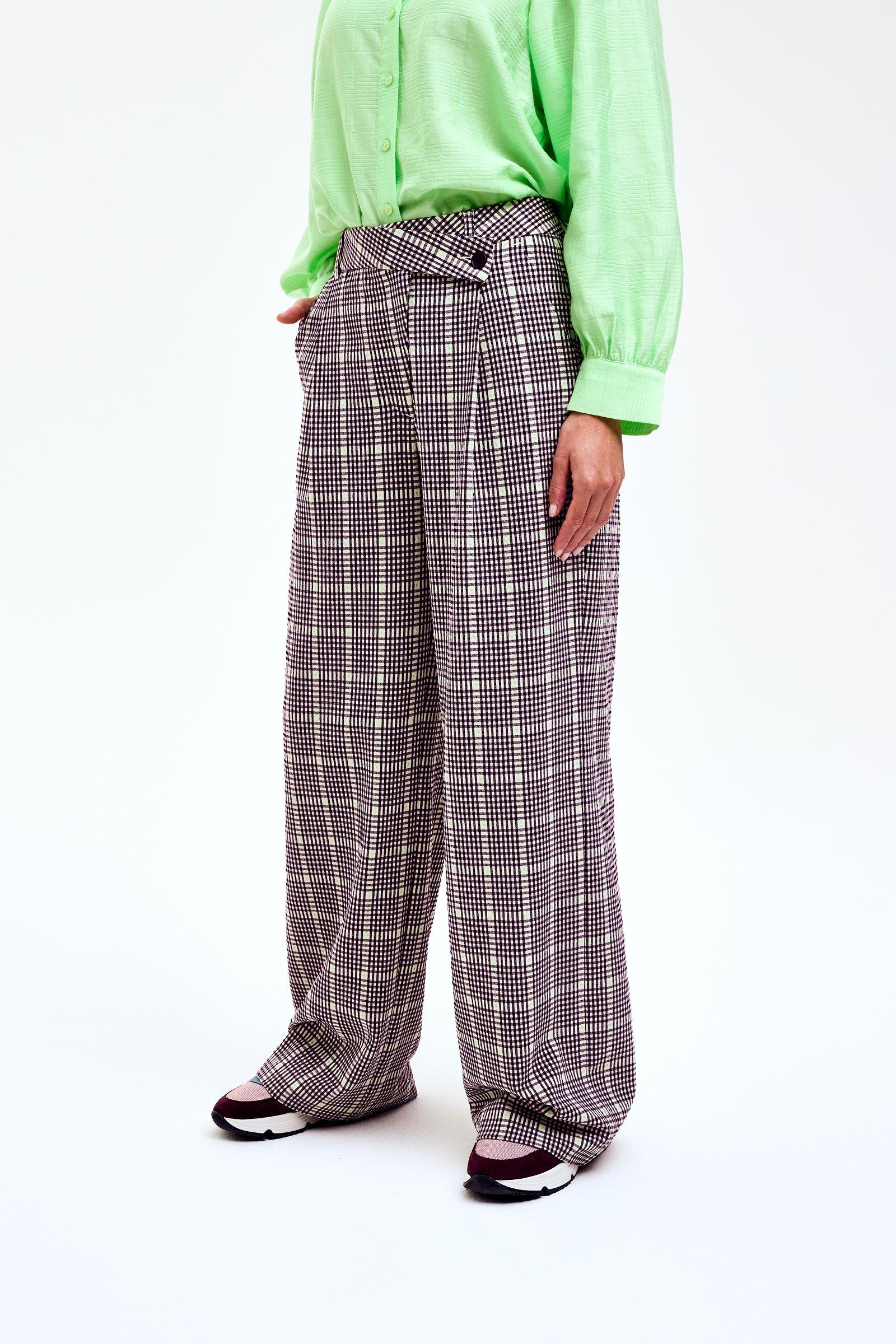 CKS Dames - THEORY - lange broek - lichtgroen