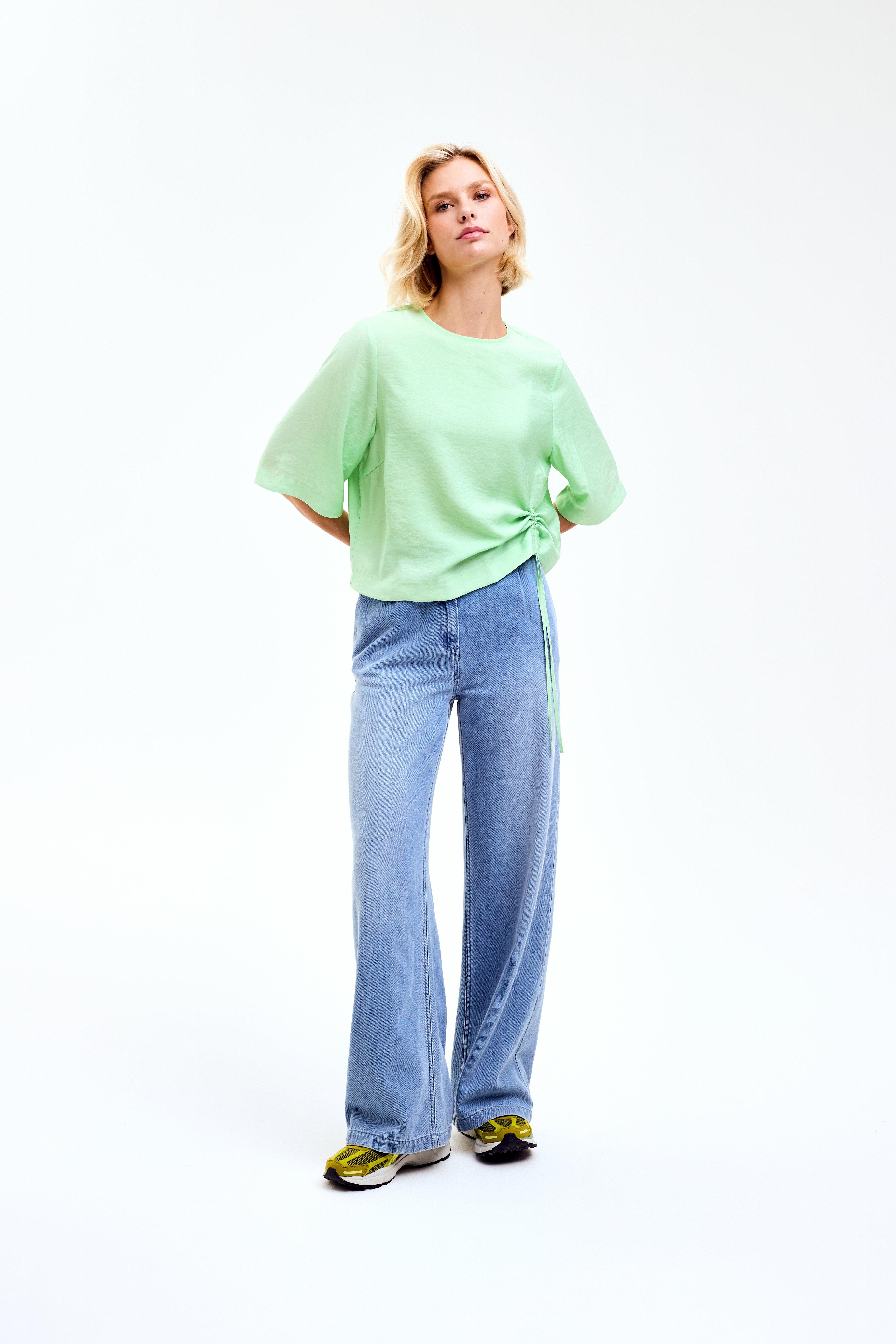 CKS Dames - TICKLY - blouse lange mouwen - lichtgroen