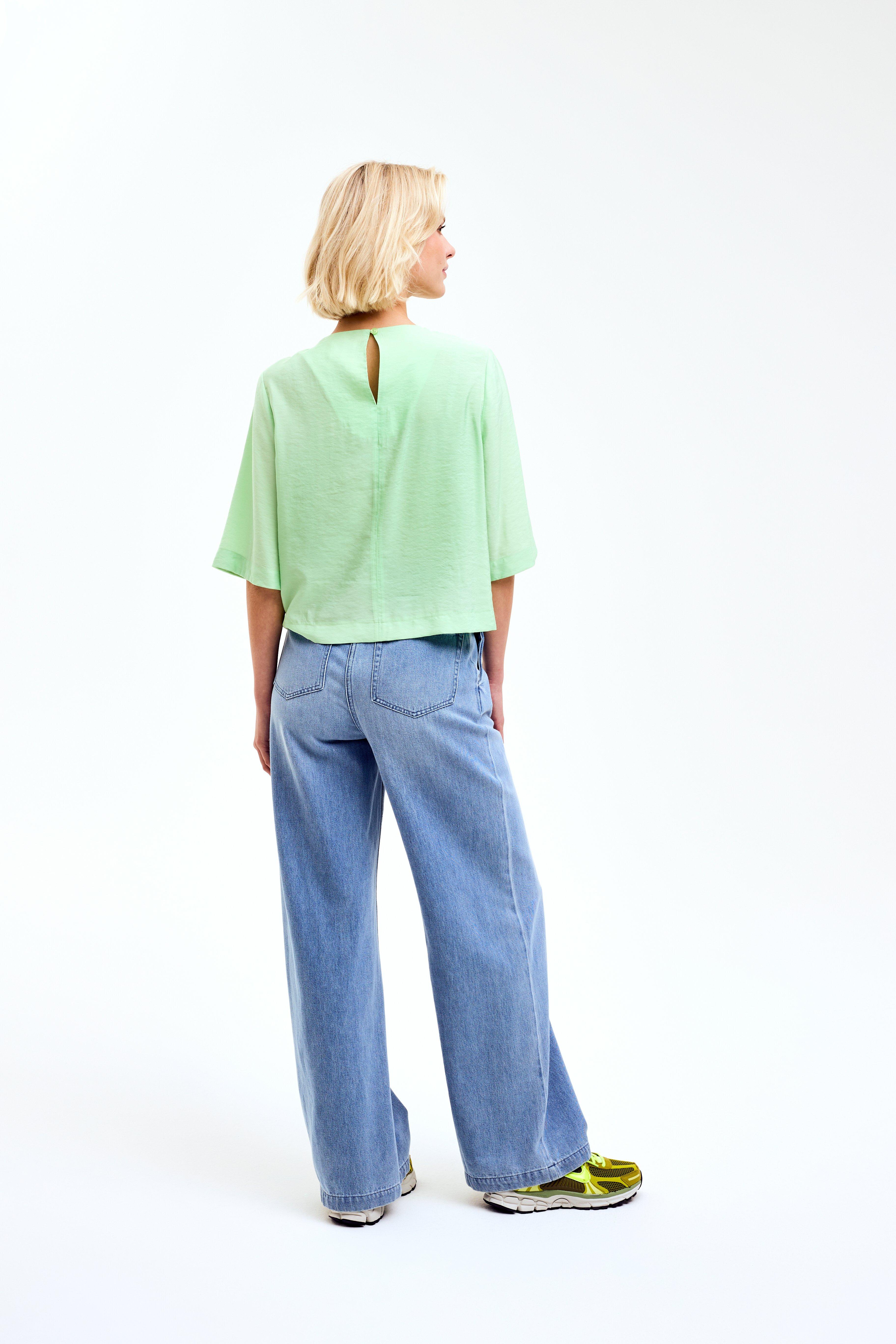 CKS Dames - TICKLY - blouse lange mouwen - lichtgroen
